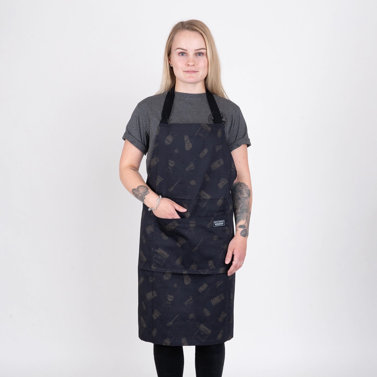 BBQ APRON - KOLSVART