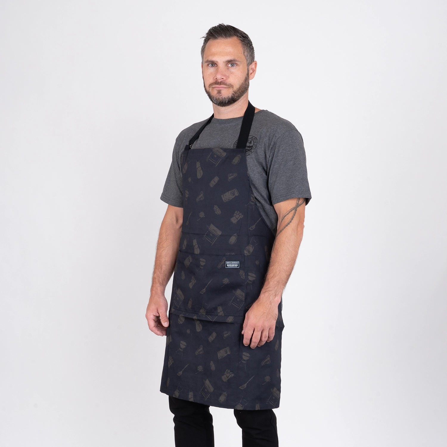 BBQ APRON - KOLSVART
