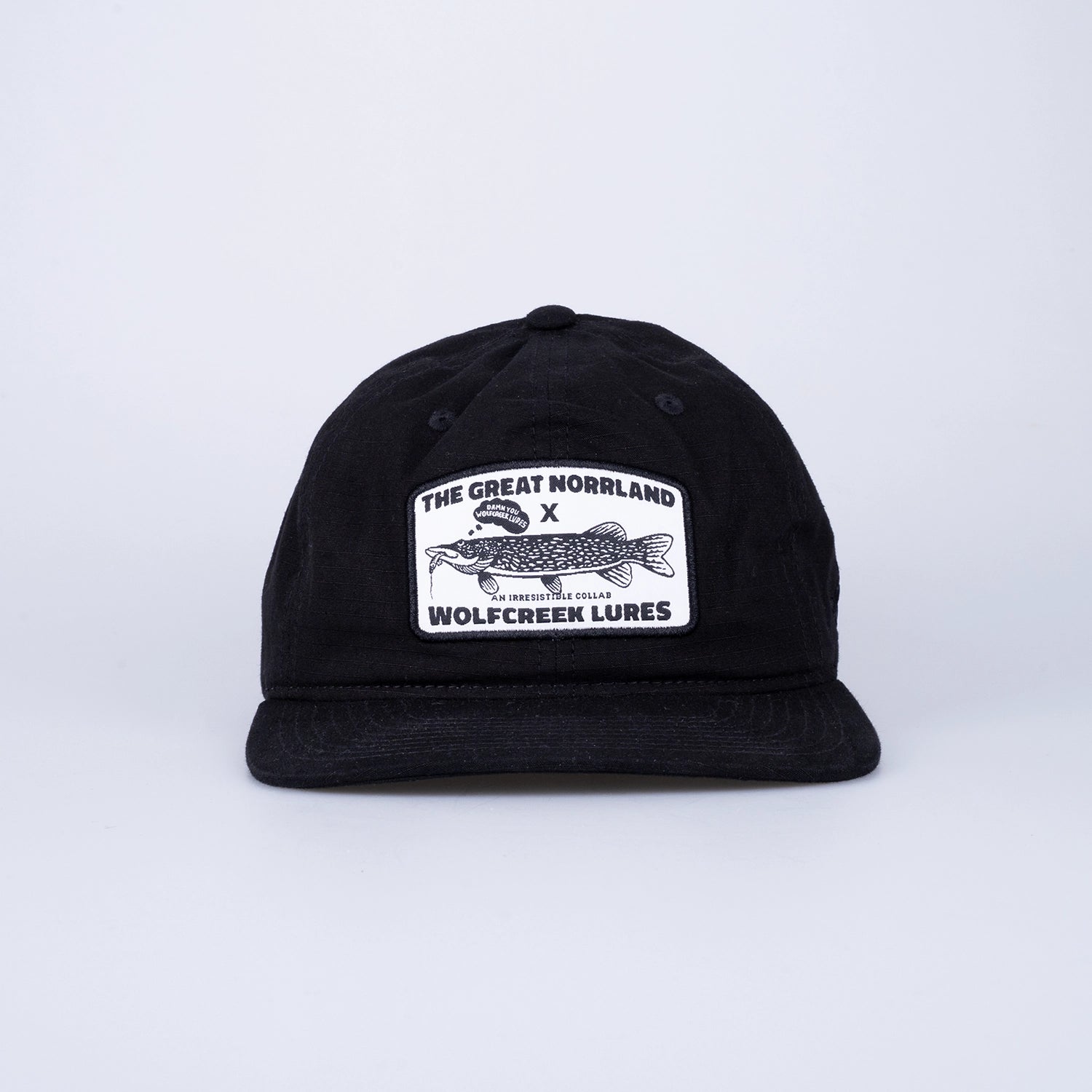 COLLAB 6-PANEL KEPS - BLACK