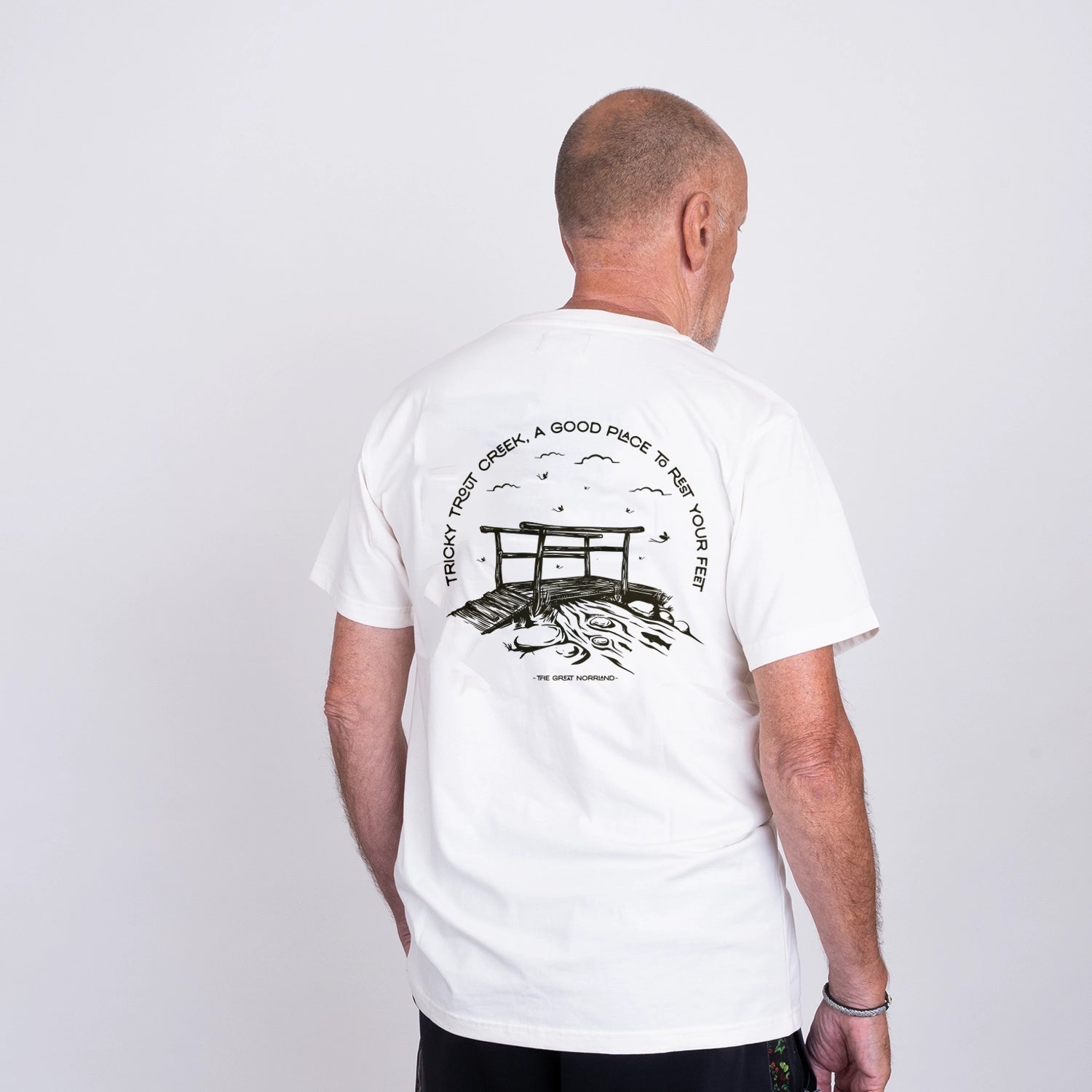 CREEK T-SHIRT - NATURAL COTTON
