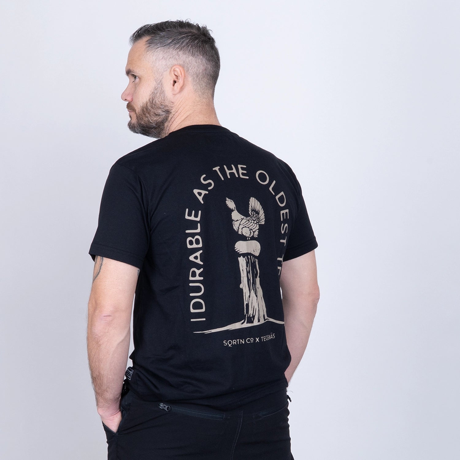 DURABLE T-SHIRT - TEGSNÄS BLACK