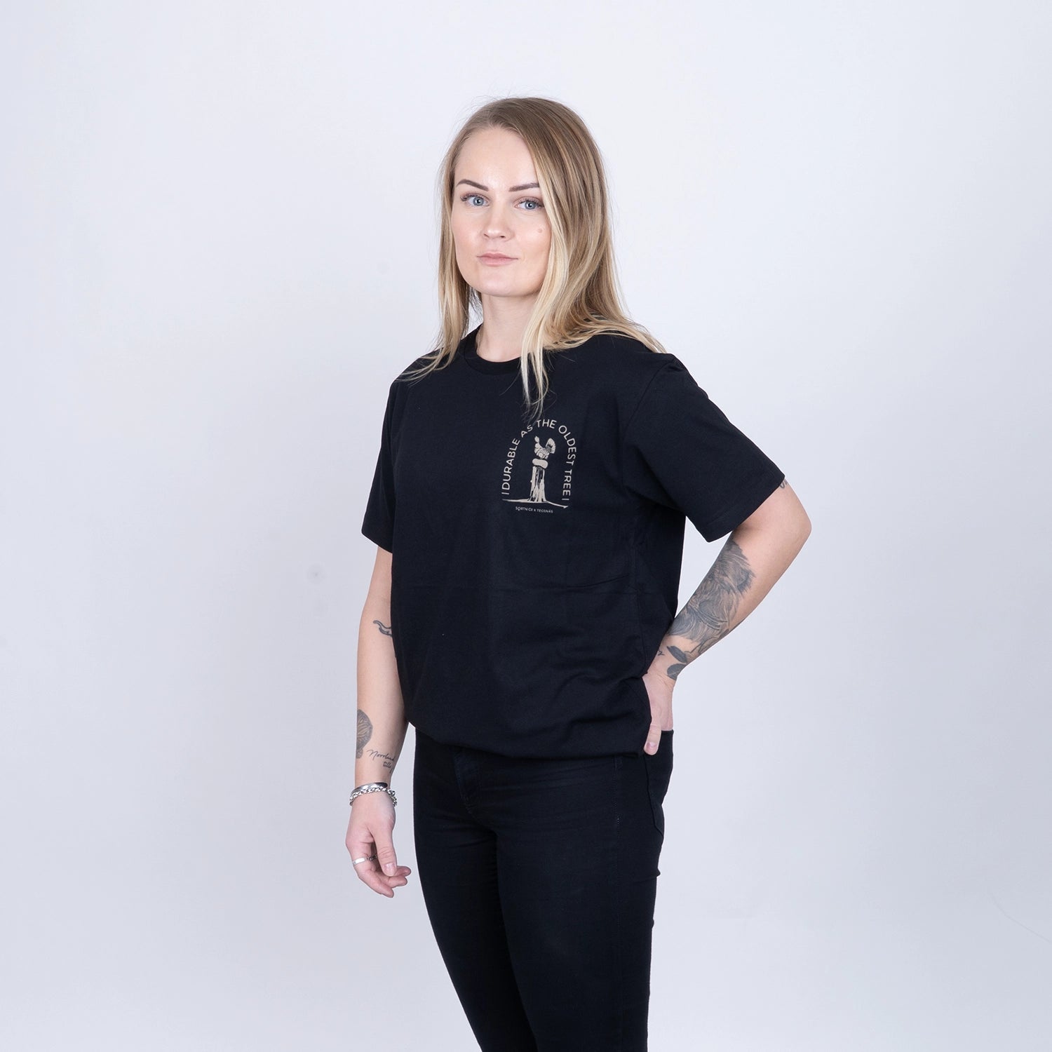 DURABLE T-SHIRT - TEGSNÄS BLACK