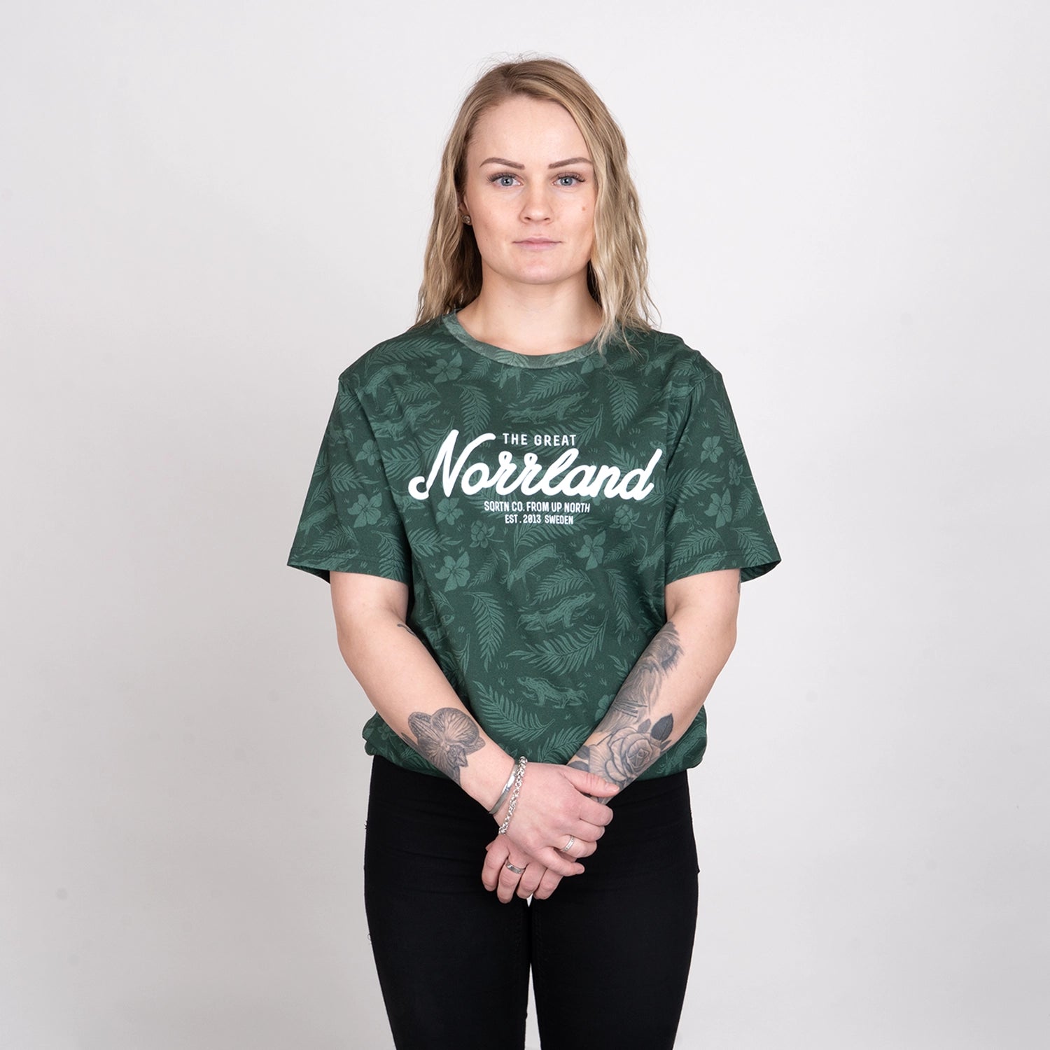 GREAT NORRLAND T-SHIRT - JÄRVEN OLIVE