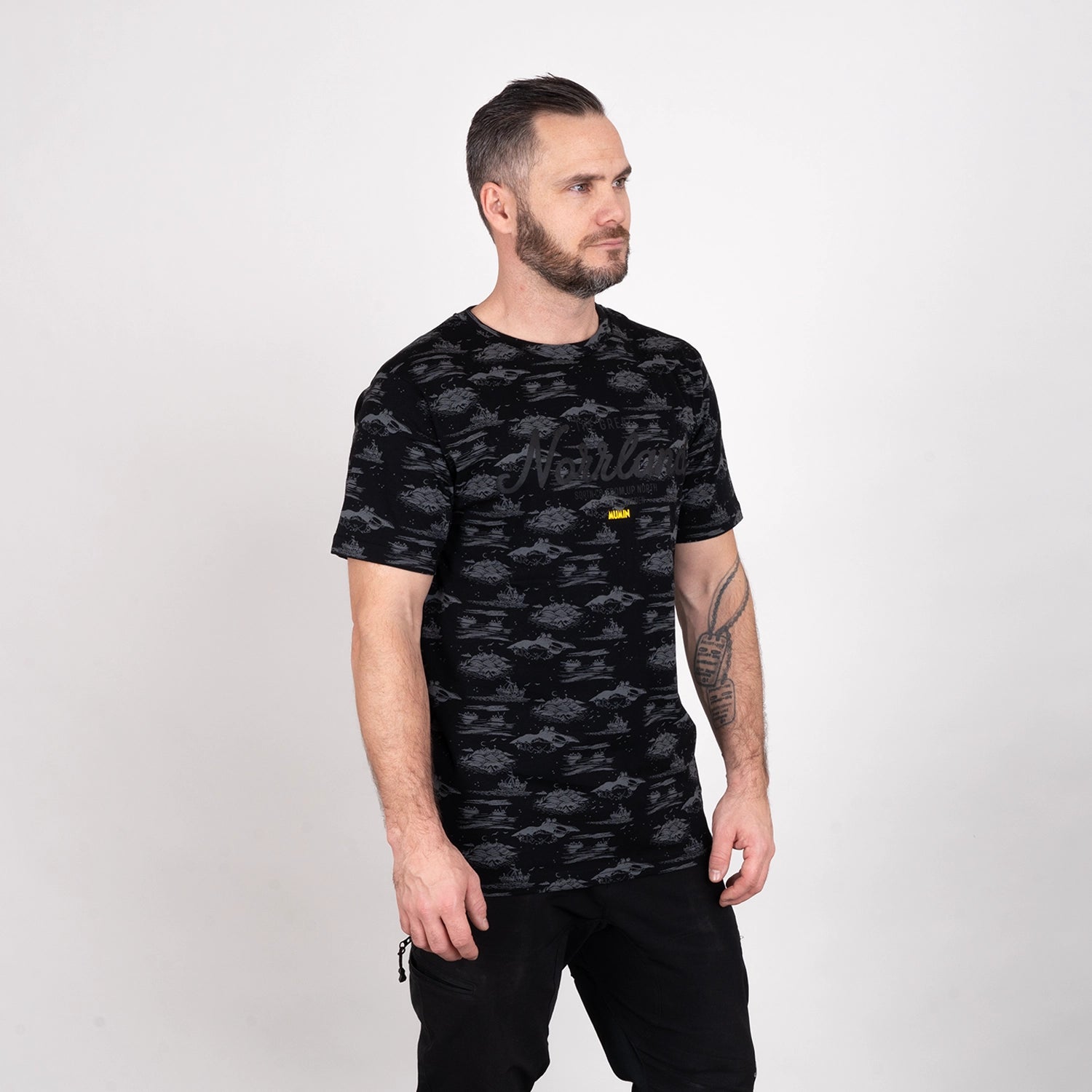 GREAT NORRLAND T-SHIRT - MOOMIN GREY/BLACK