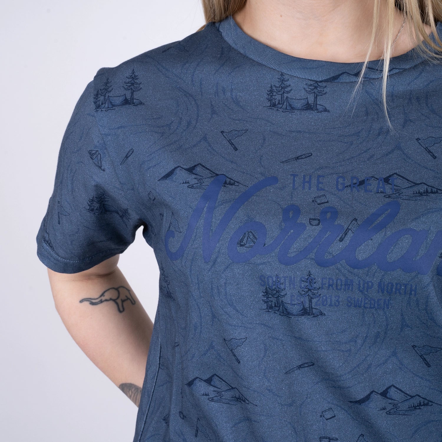 GREAT NORRLAND T-SHIRT - STREAM INDIGO BLUE