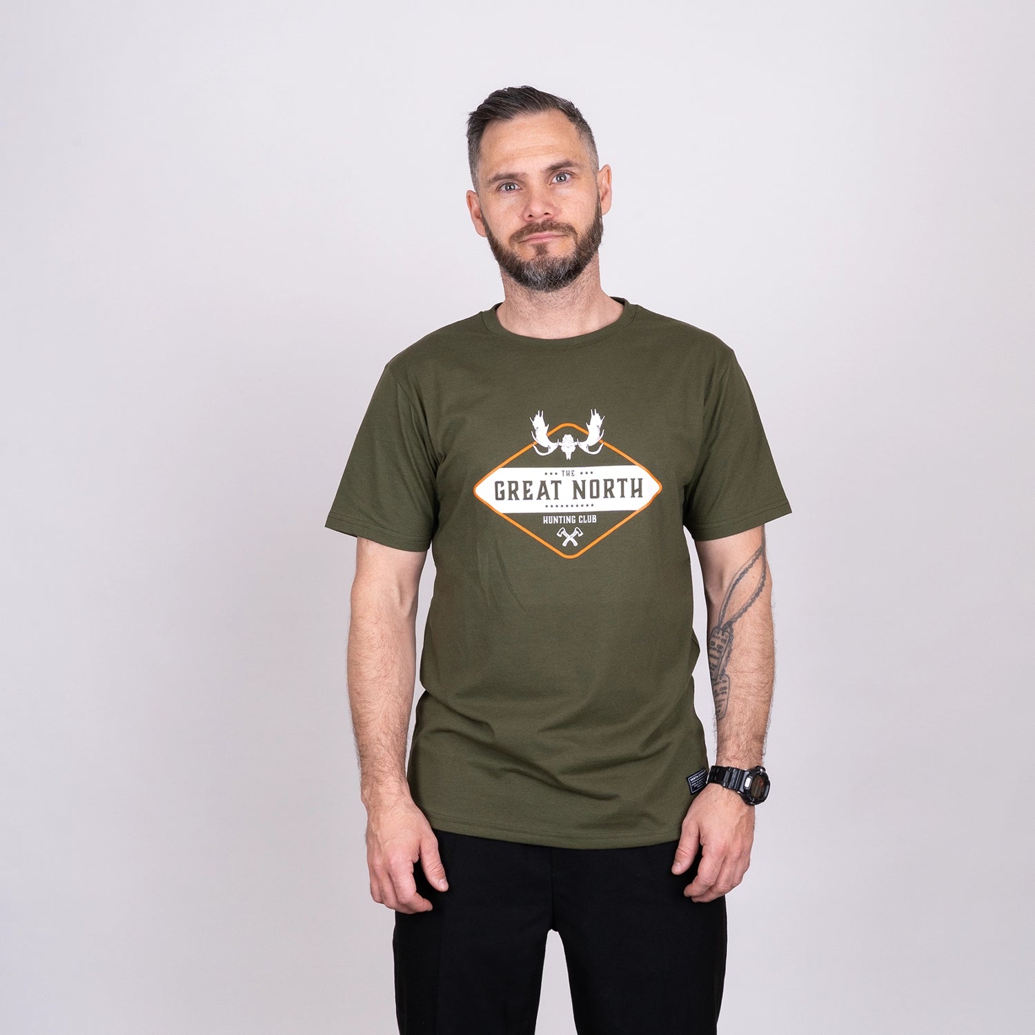 GREAT NORTH T-SHIRT - RIFLE GREEN