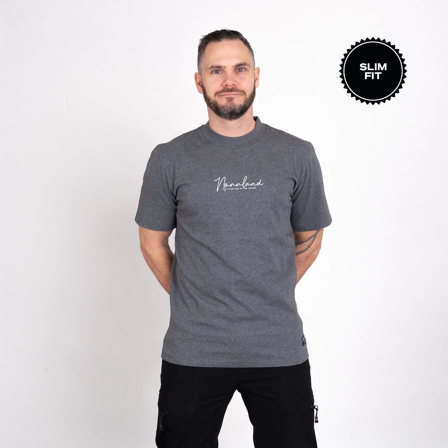LIFE T-SHIRT - CHARCOAL