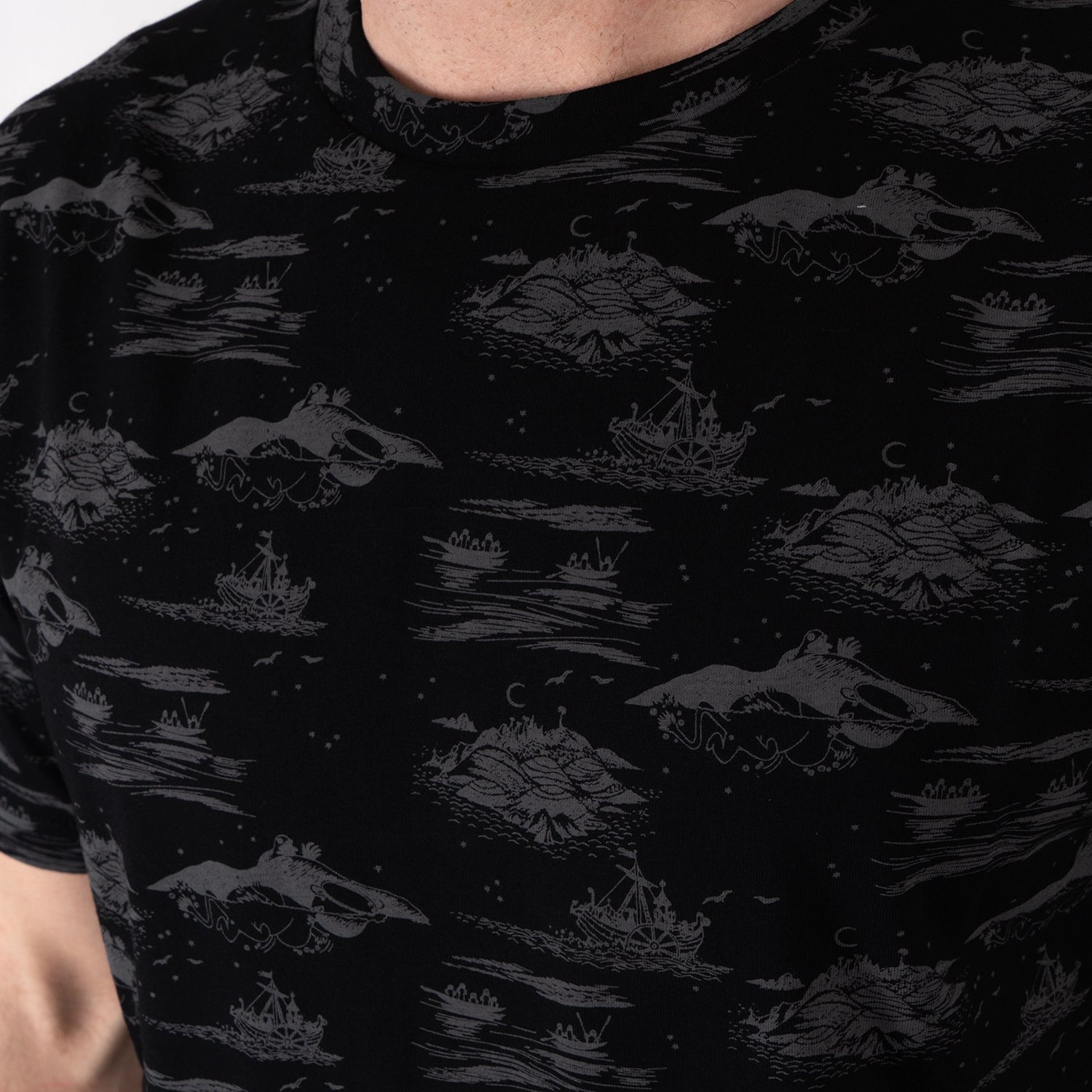 MOOMIN T-SHIRT - MOOMIN GREY/BLACK