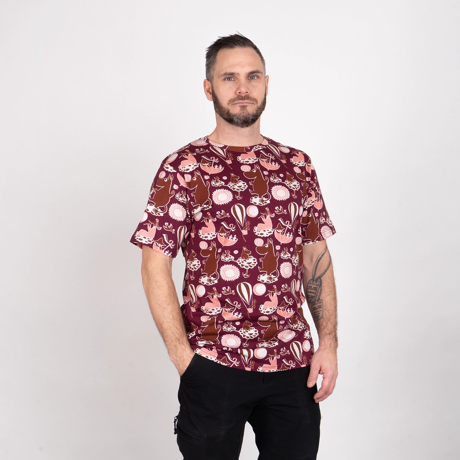MOOMIN T-SHIRT - MOOMIN BURGUNDY