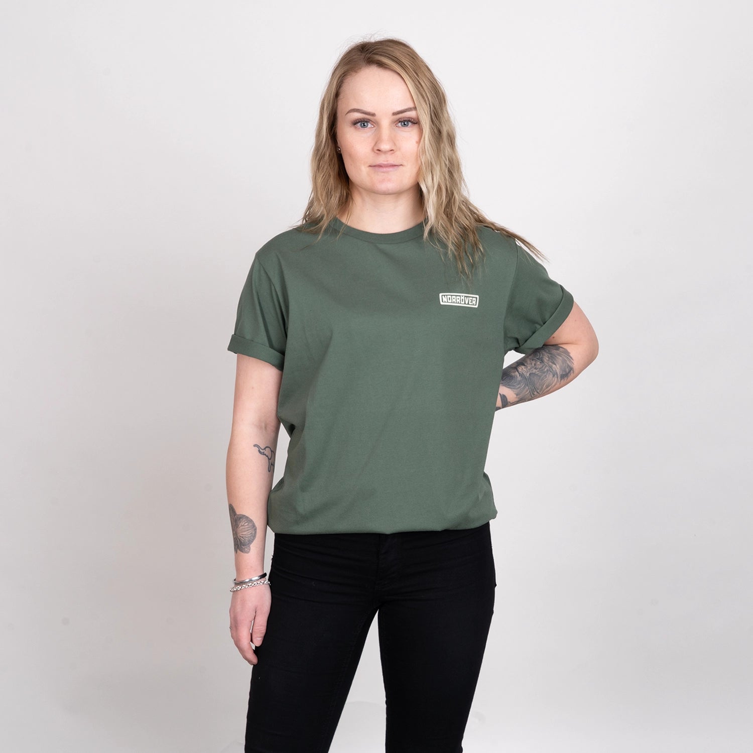 NORRÖVER T-SHIRT - STONE OLIVE