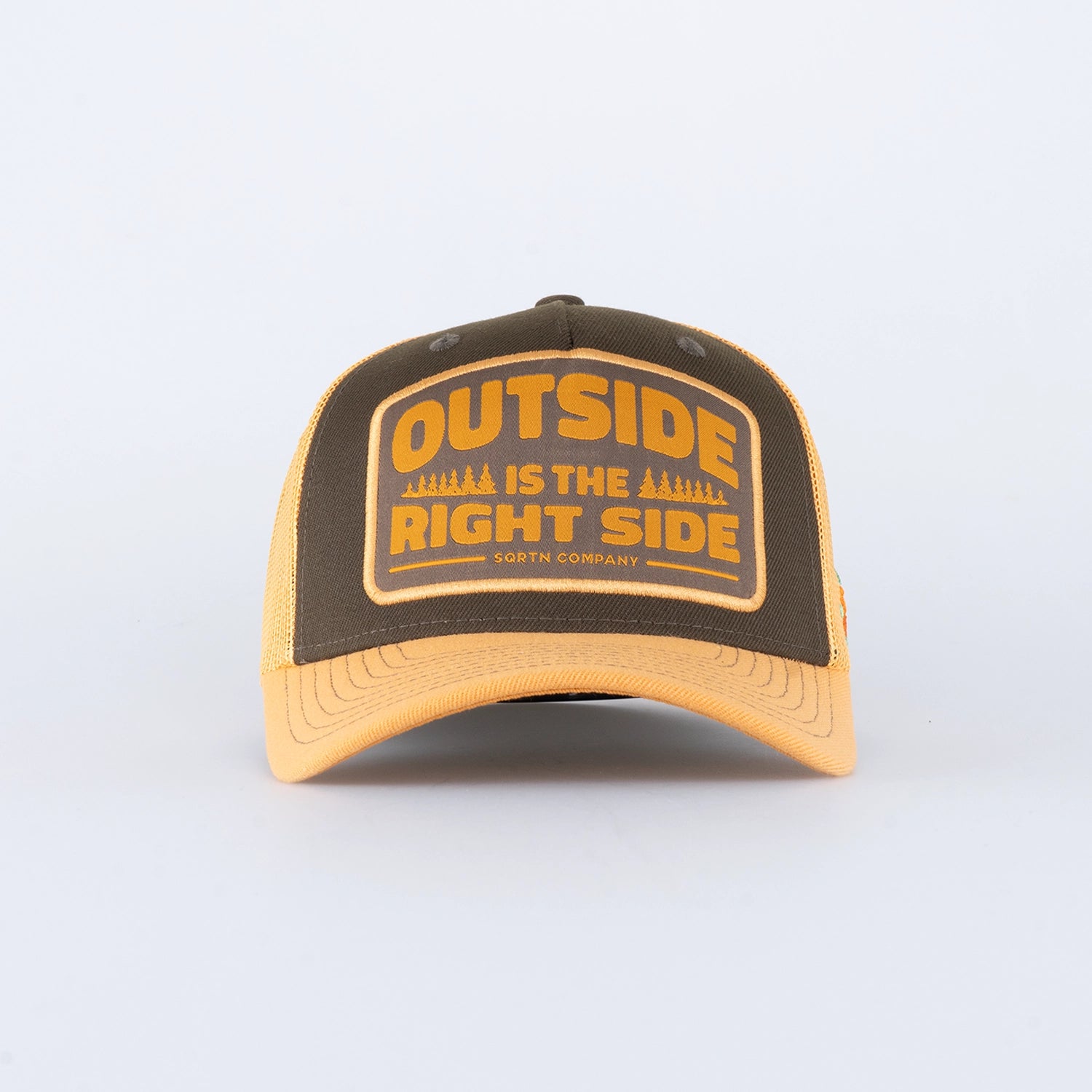 RIGHT SIDE TRUCKER CAP - HOOKED OLIVE