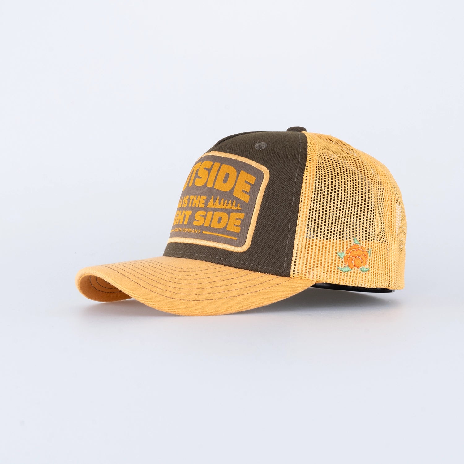 RIGHT SIDE TRUCKER CAP - HOOKED OLIVE