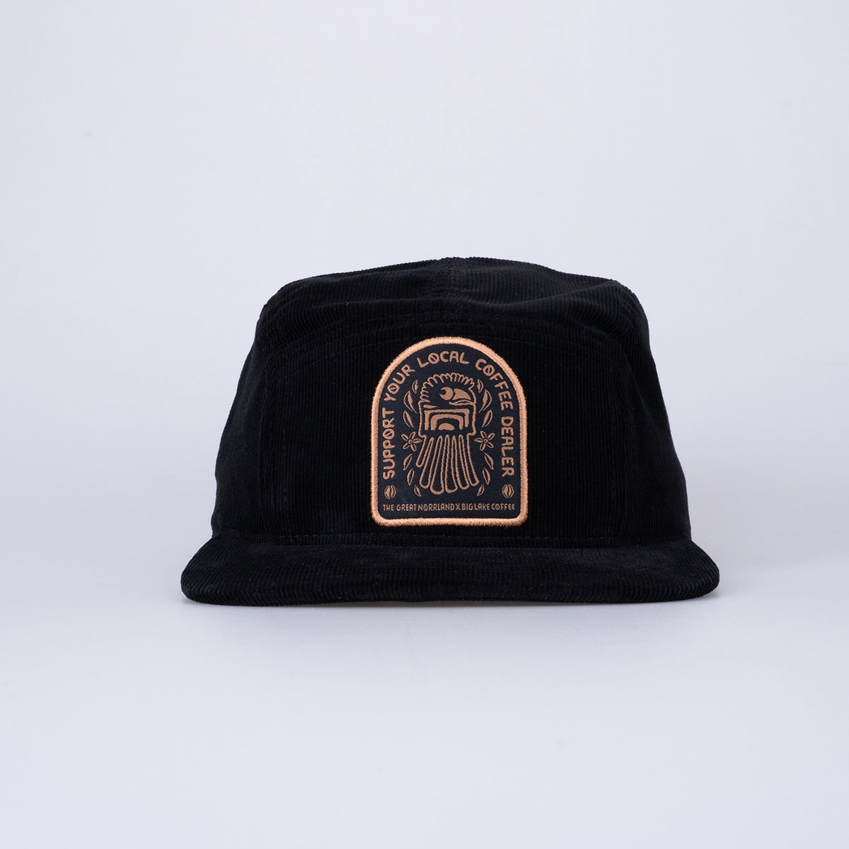 SUPPORT 5-PANEL KEPS - BLACK CORDUROY