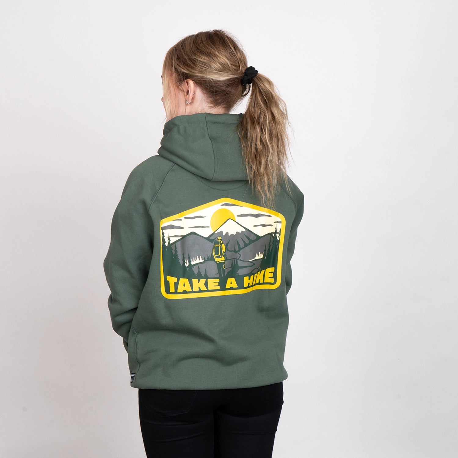 TAKE A HIKE HOODIE - STONE OLIVE