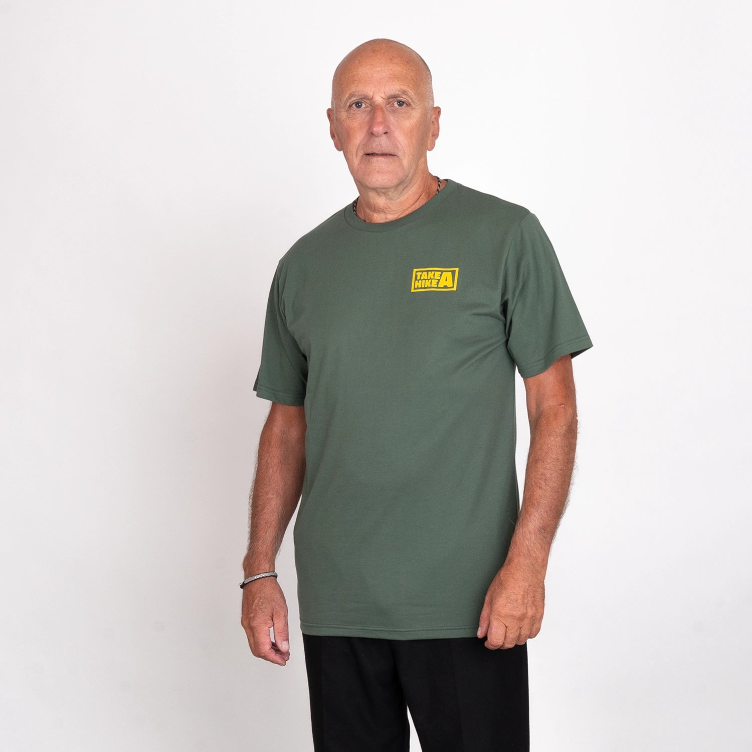 TAKE A HIKE T-SHIRT - STONE OLIVE