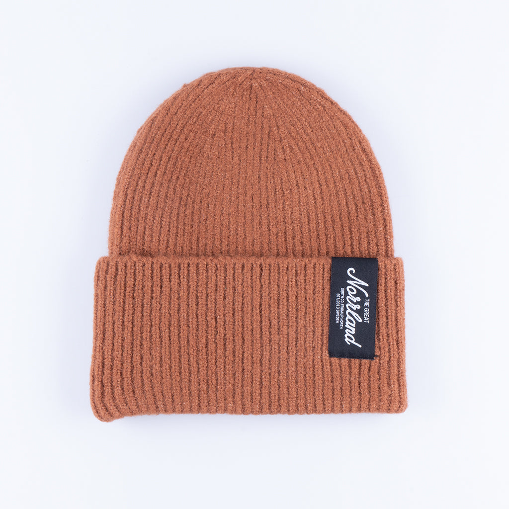 TGN RAW BEANIE - BROWN