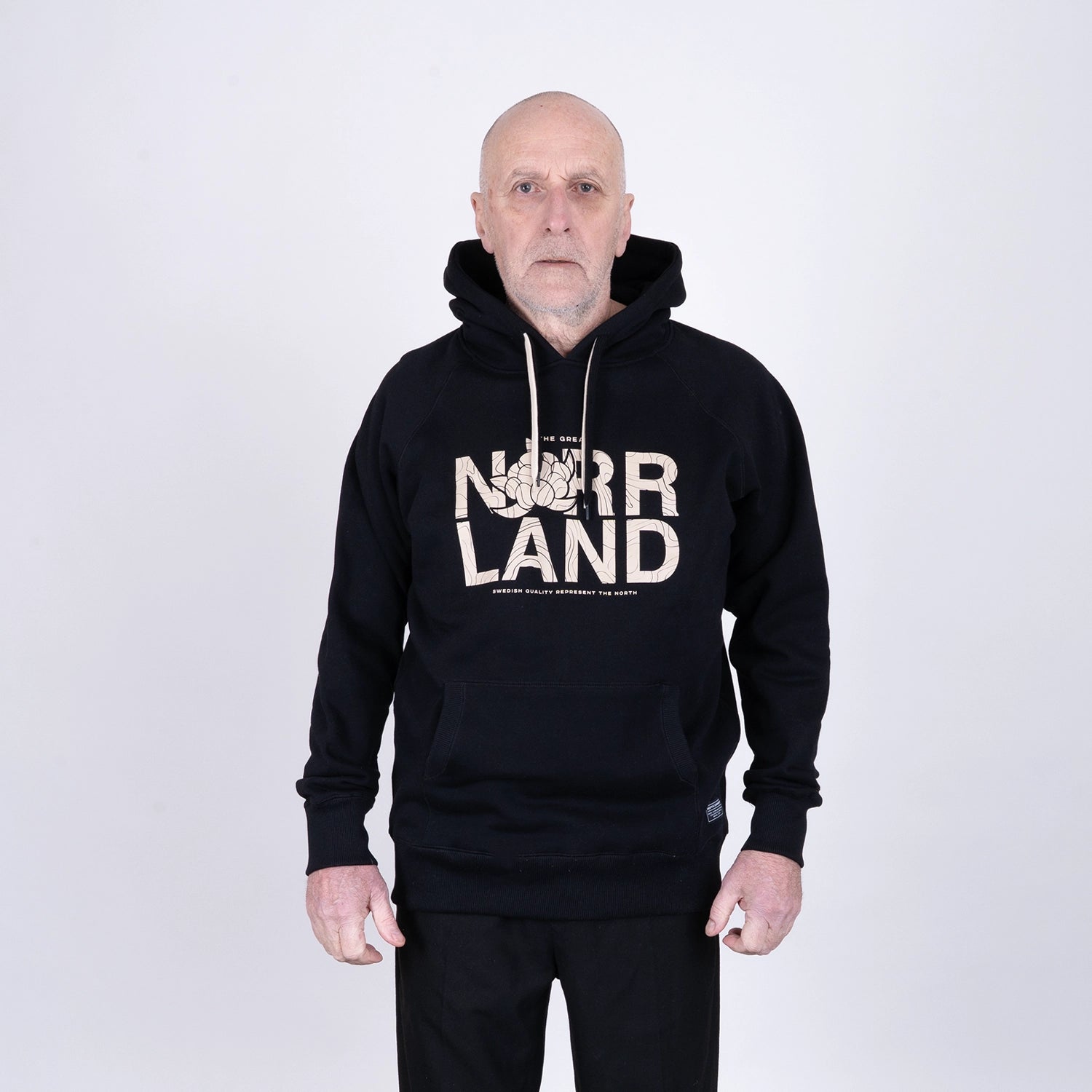 GREAT NORRLAND HOODIE - BLACK