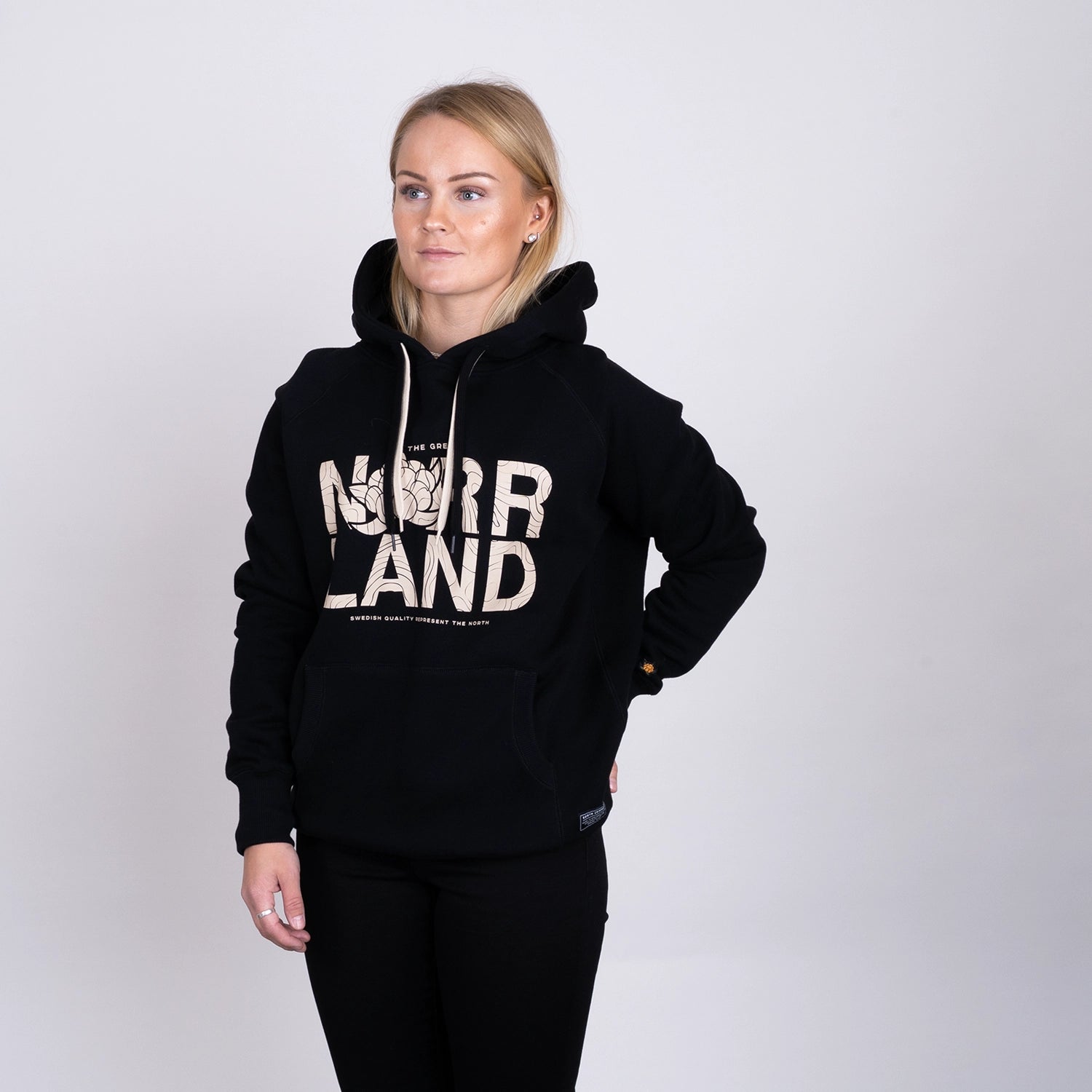 GREAT NORRLAND HOODIE - BLACK