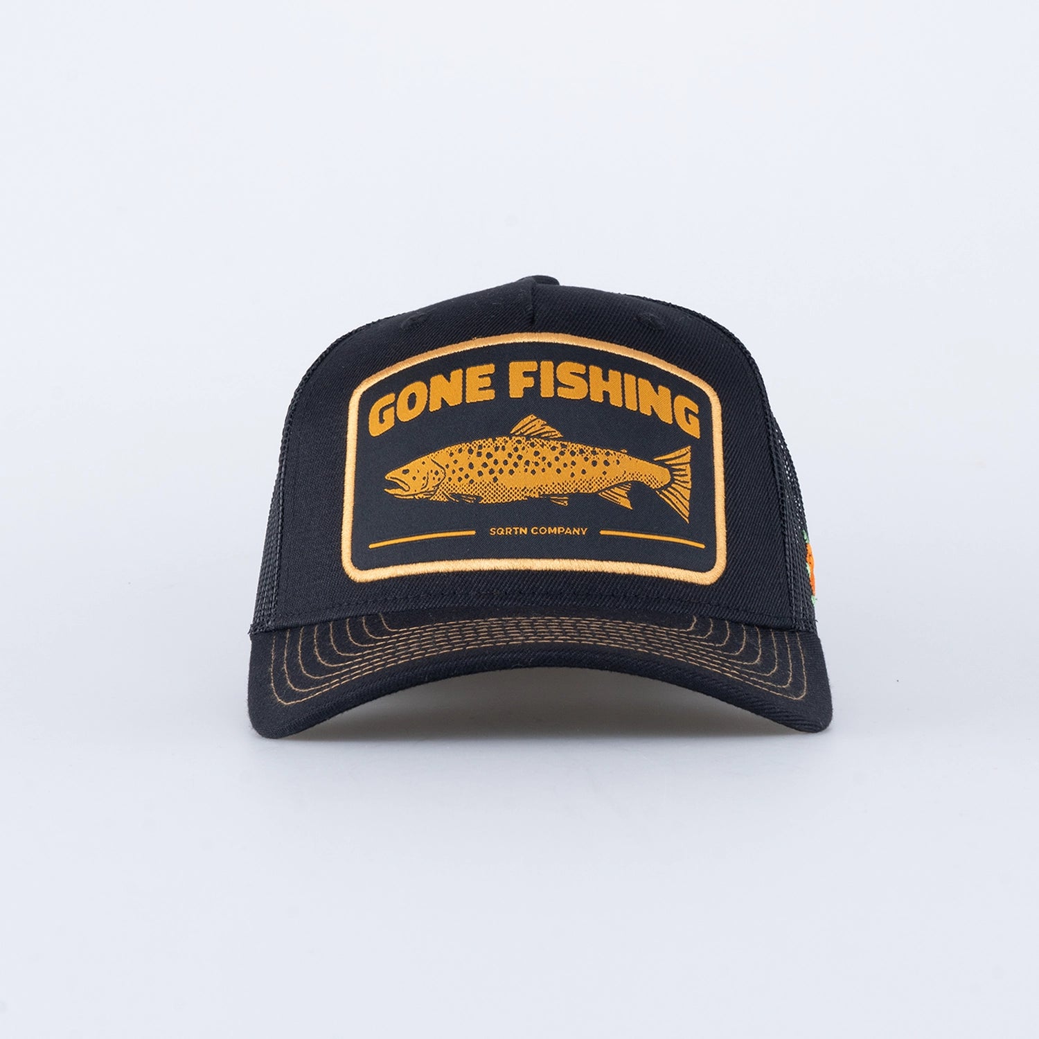 TROUT TRUCKER CAP - HOOKED BLACK