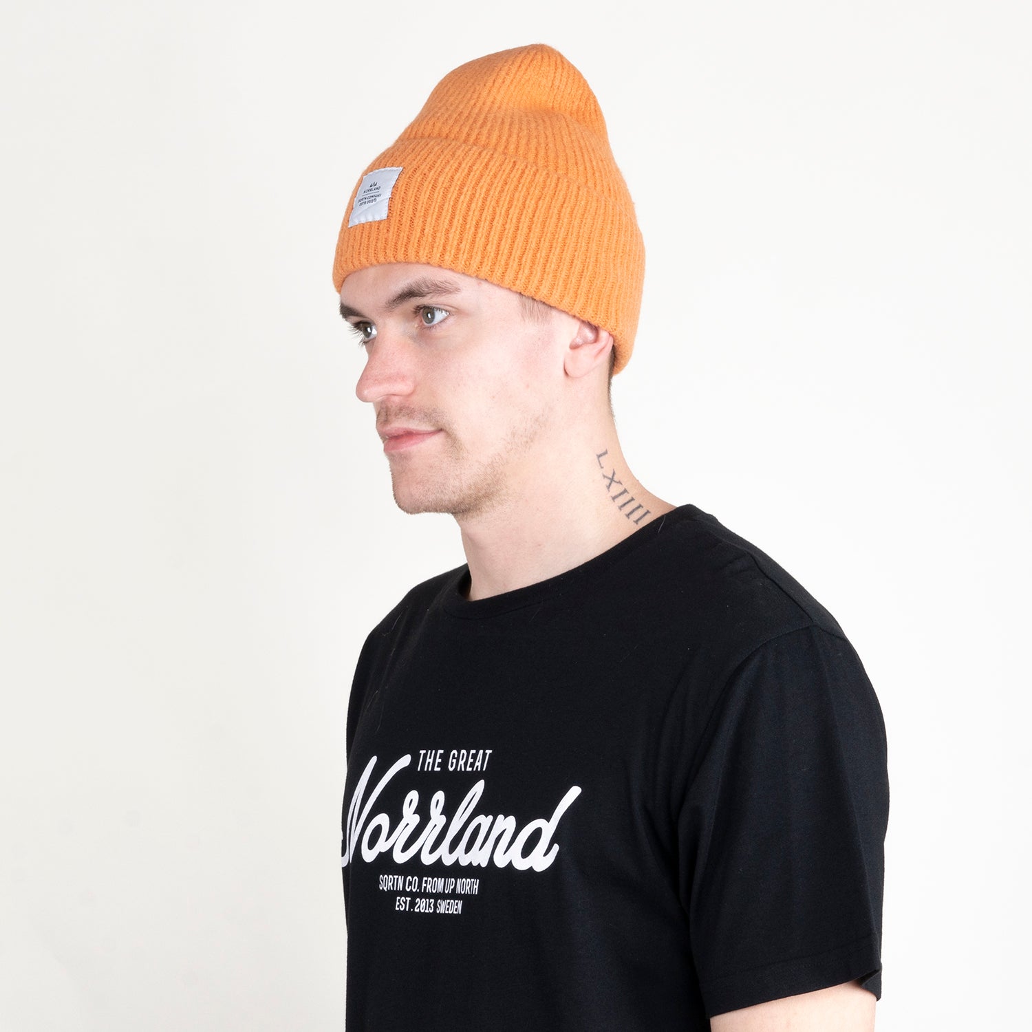 WOOD RAW BEANIE - LIGHT PINK