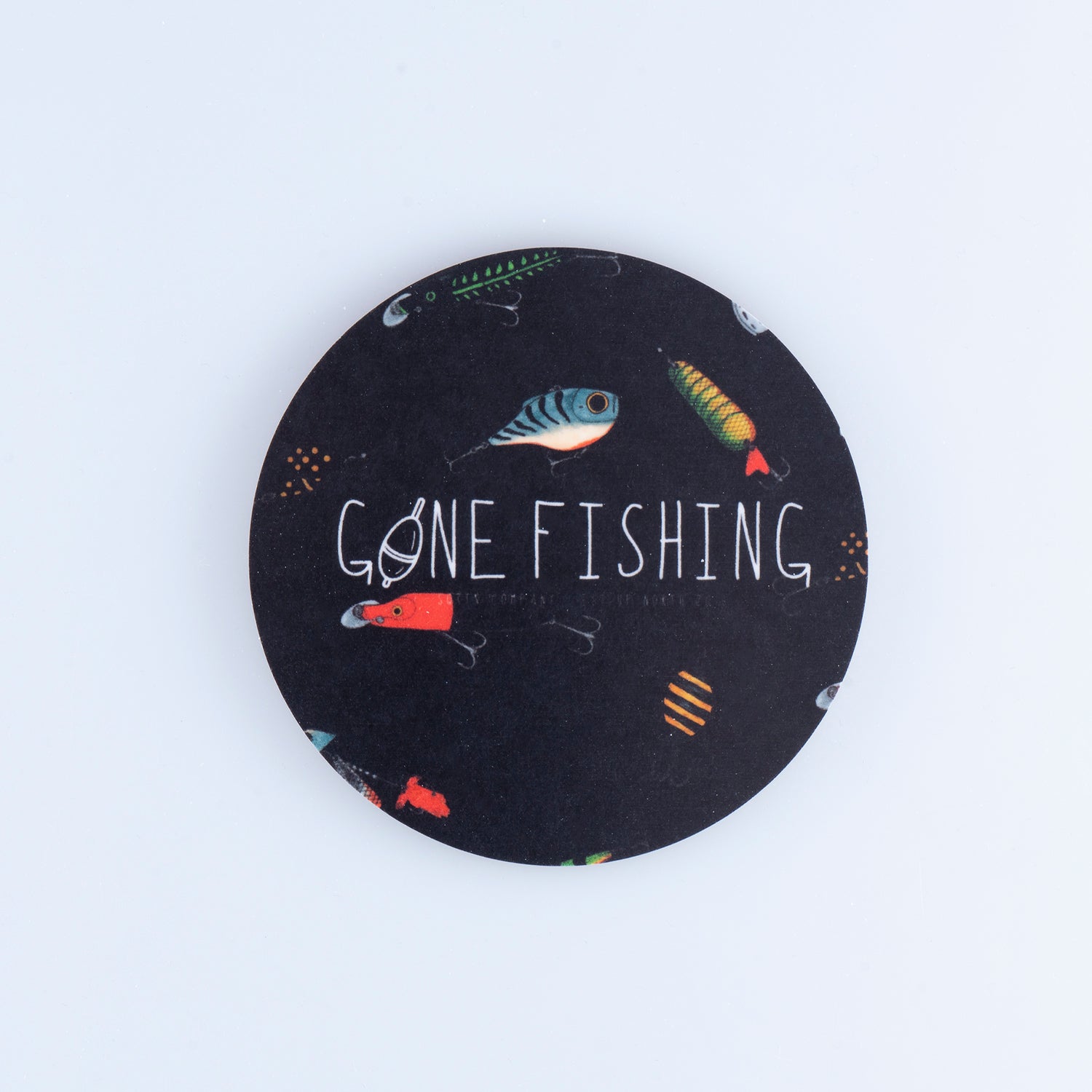 GONE FISHING UNDERLÄGG 4-PACK - LURE BLACK
