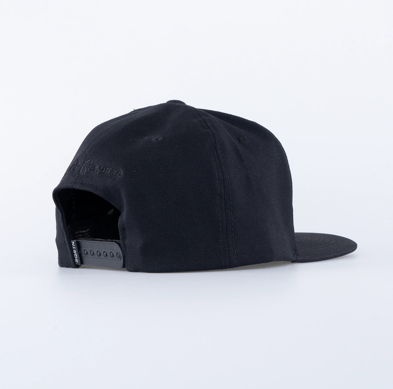 TGN SCRIPT BIG-FIT CAP - ALL BLACK