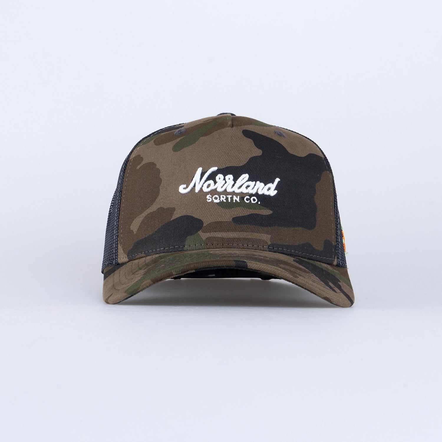 TGN SCRIPT TRUCKER CAP - HOOKED CAMO