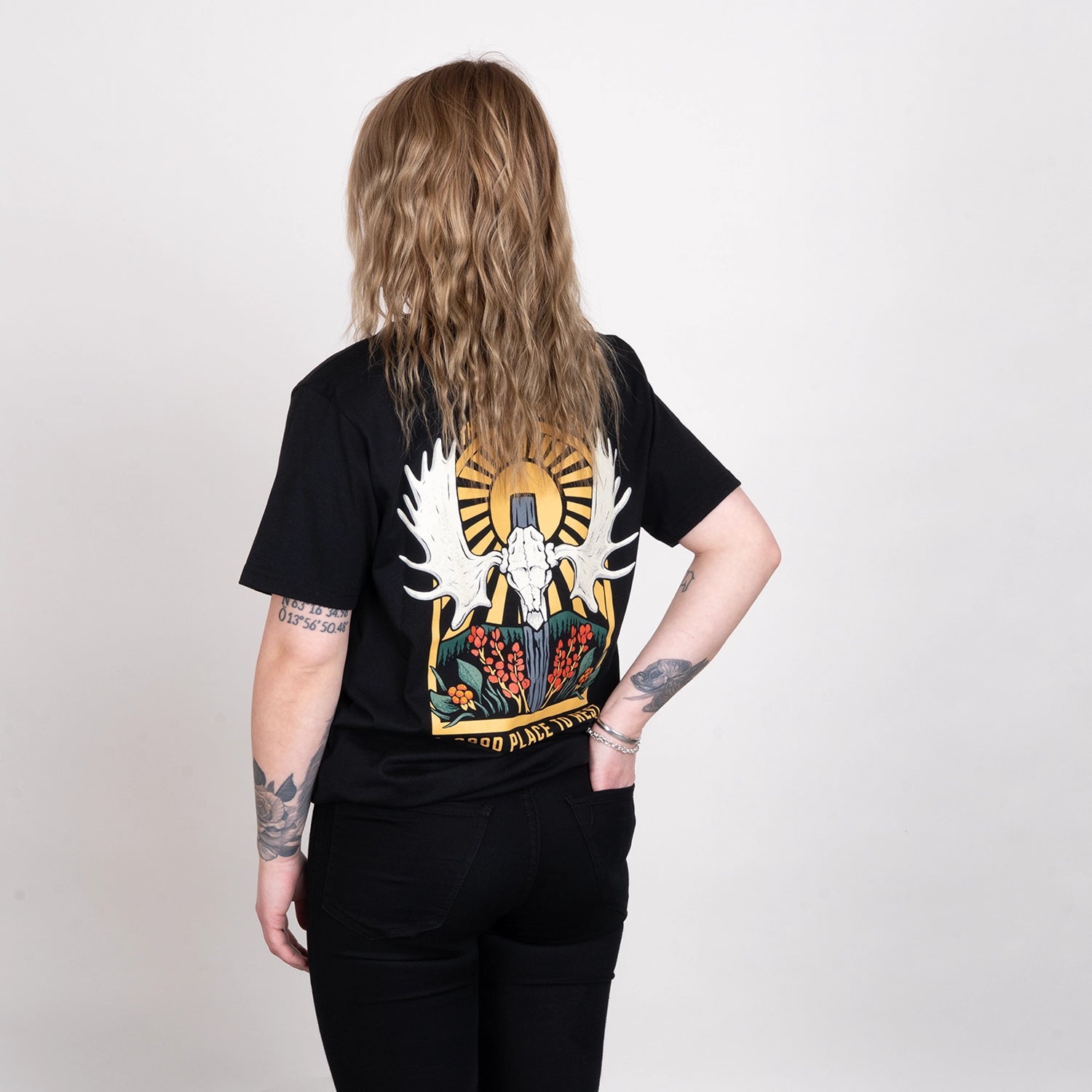 ÄLGHORN T-SHIRT - BLACK