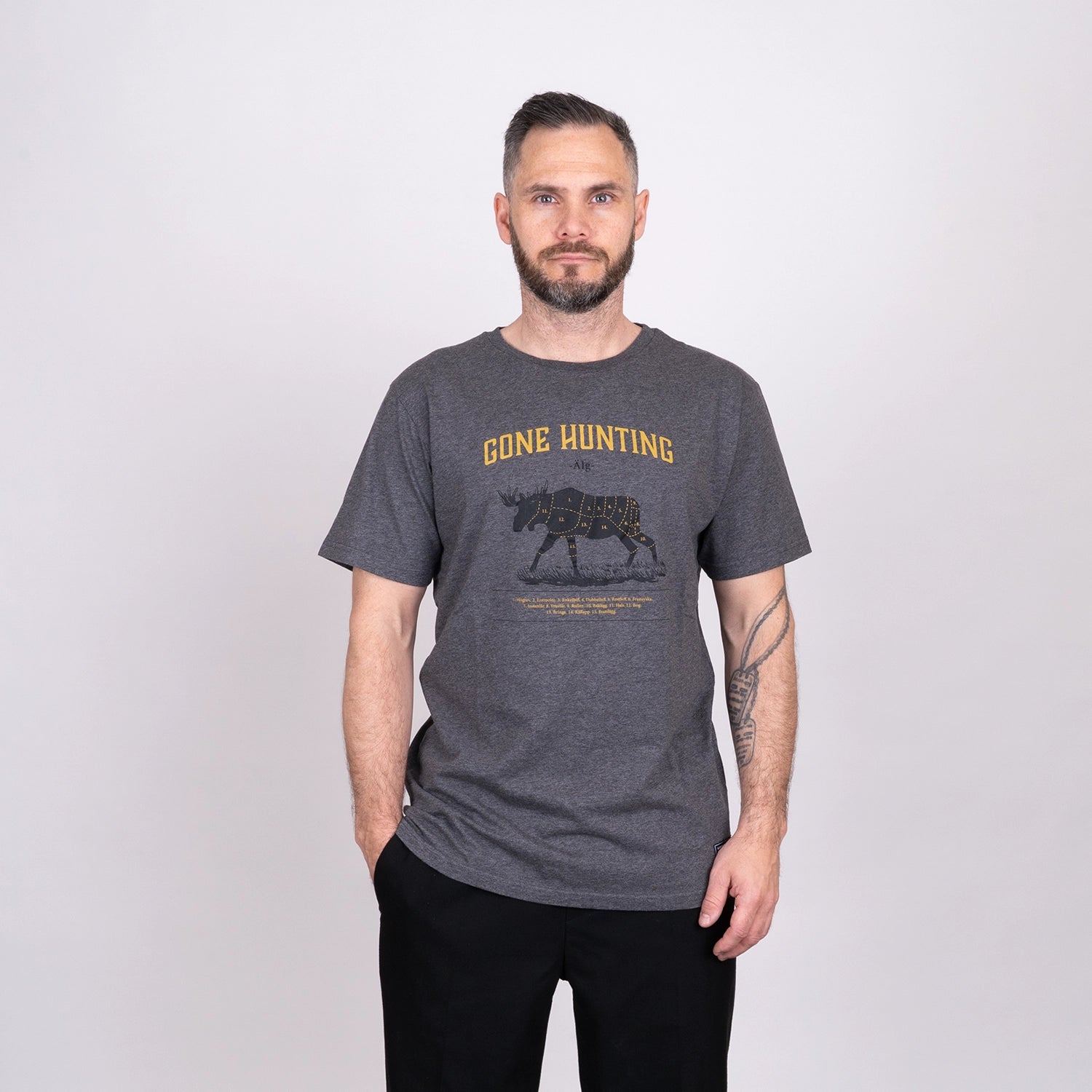 ÄLG T-SHIRT - CHARCOAL