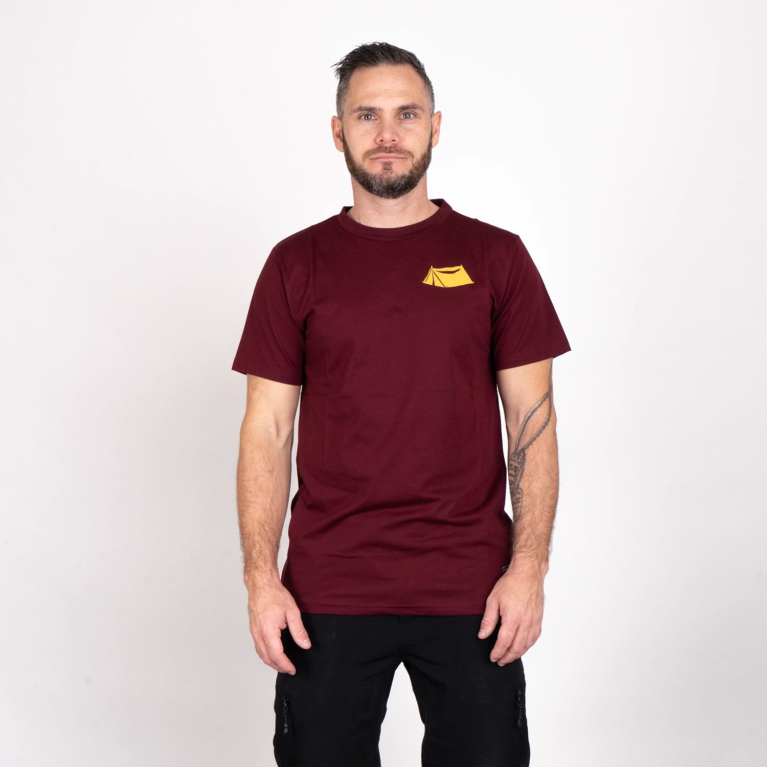 CAMPSITE T-SHIRT - PORT WINE