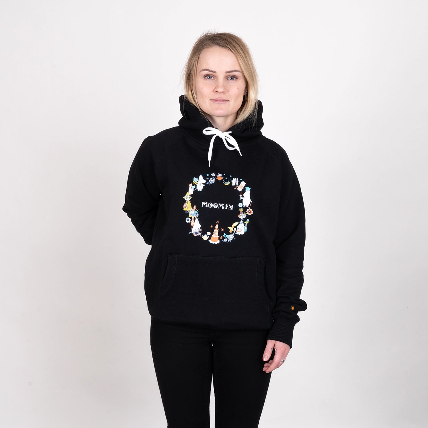 MOOMIN CIRCLE HOODIE - BLACK