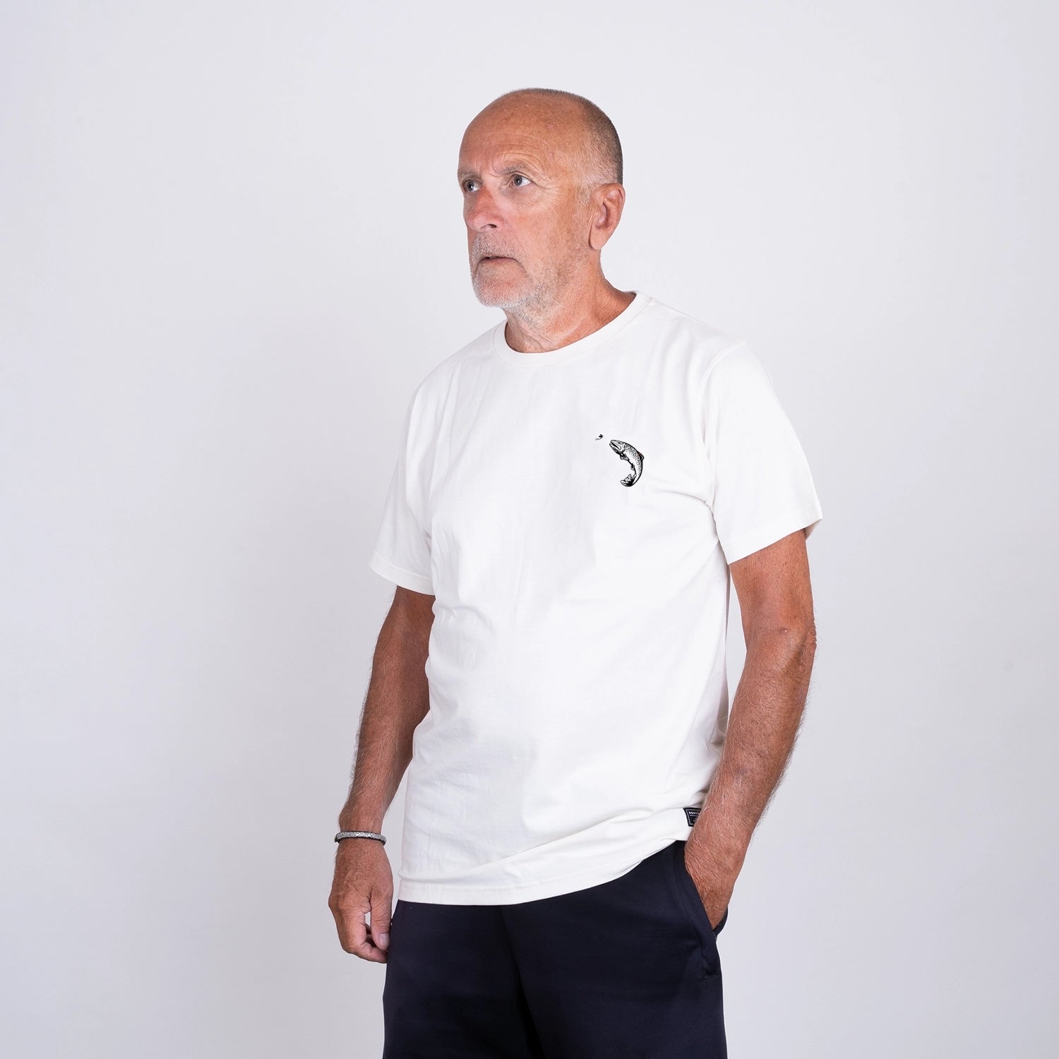 CREEK T-SHIRT - NATURAL COTTON