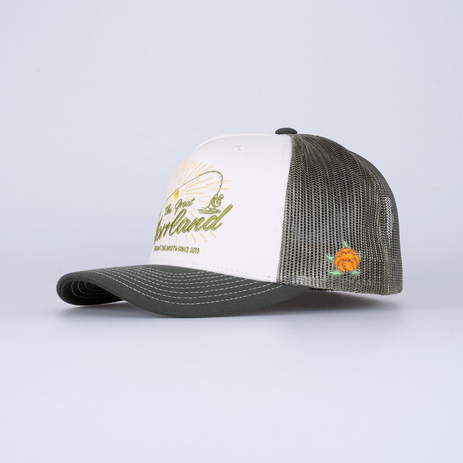 FISH ON TRUCKER KEPS - IVORY