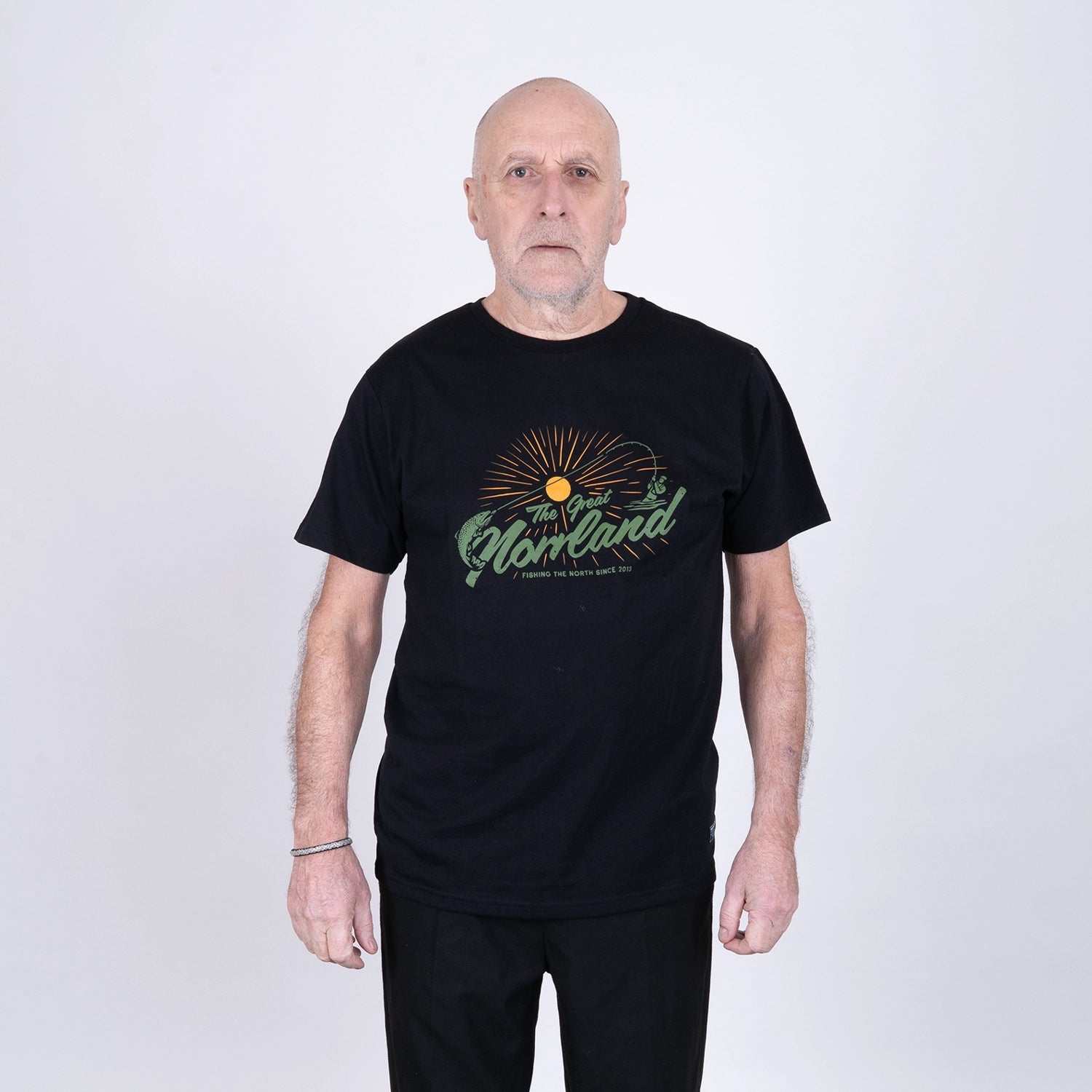 FISH ON T-SHIRT - BLACK