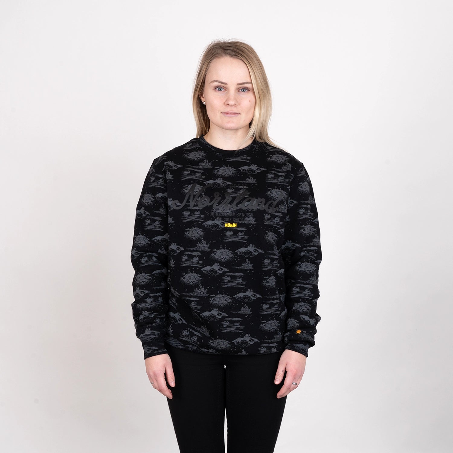 GREAT NORRLAND HOODIE - MUMIN  BLACK