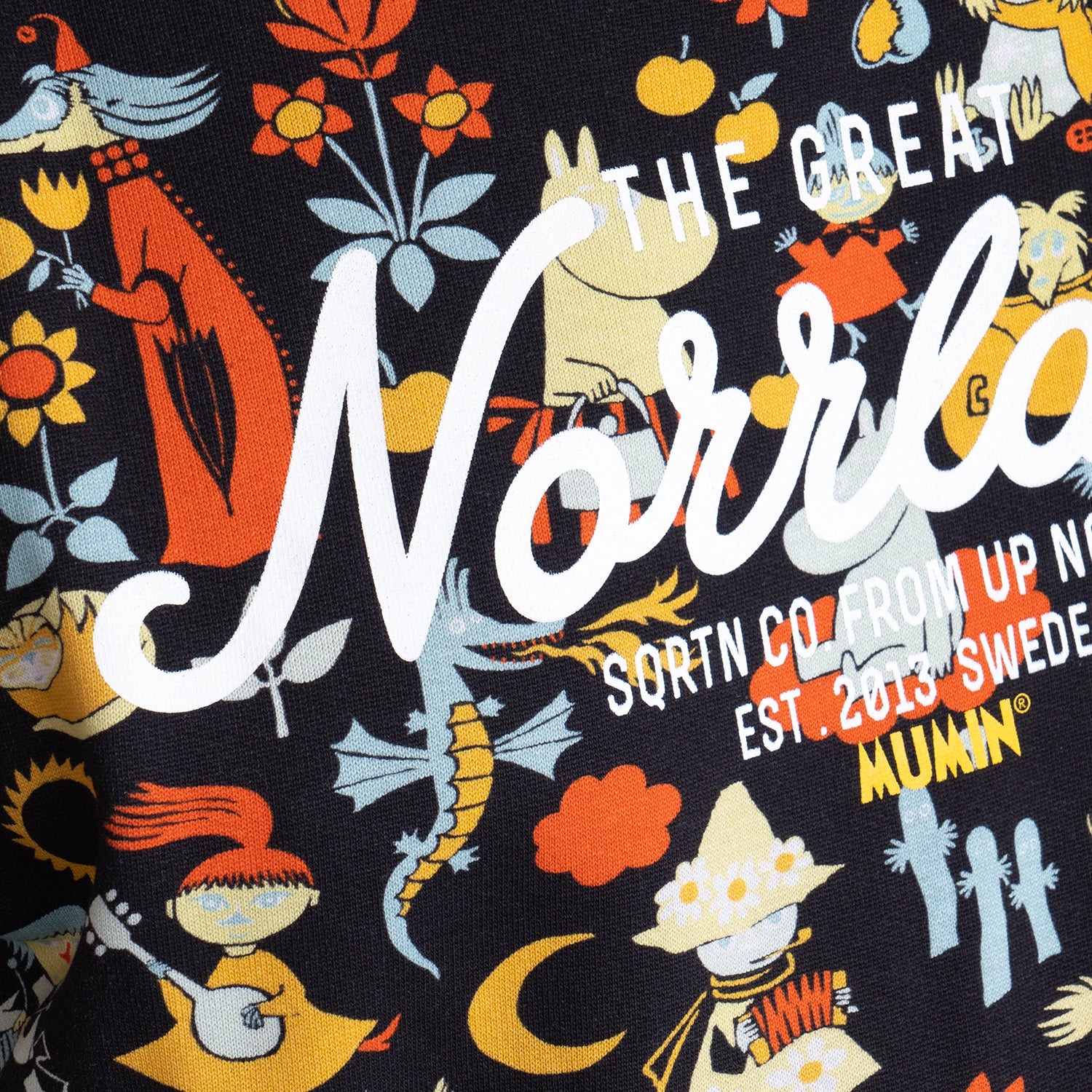 GREAT NORRLAND CREWNECK - MOOMIN RETRO BLACK