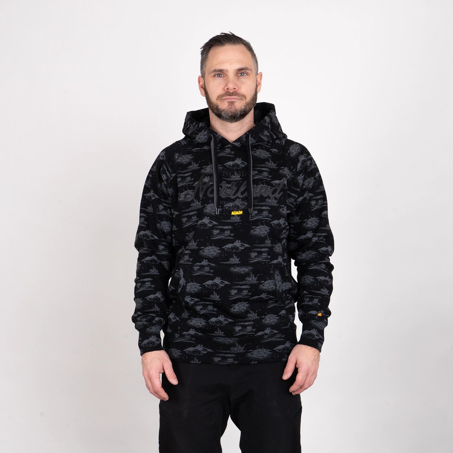 GREAT NORRLAND HOODIE - MOOMIN GREY/BLACK