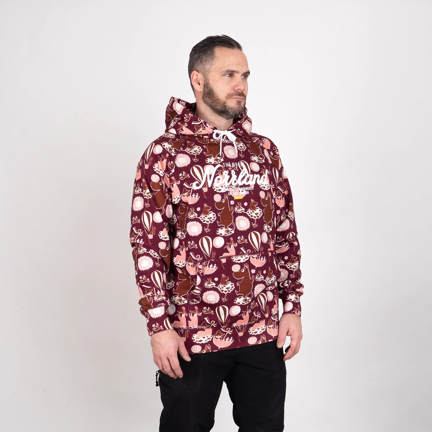 GREAT NORRLAND HOODIE - MOOMIN BURGUNDY
