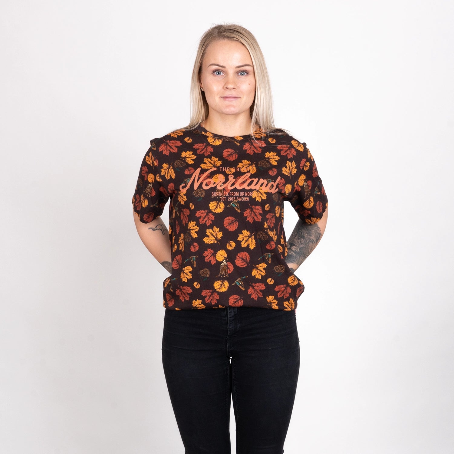 GREAT NORRLAND T-SHIRT - AUTUMN BROWN