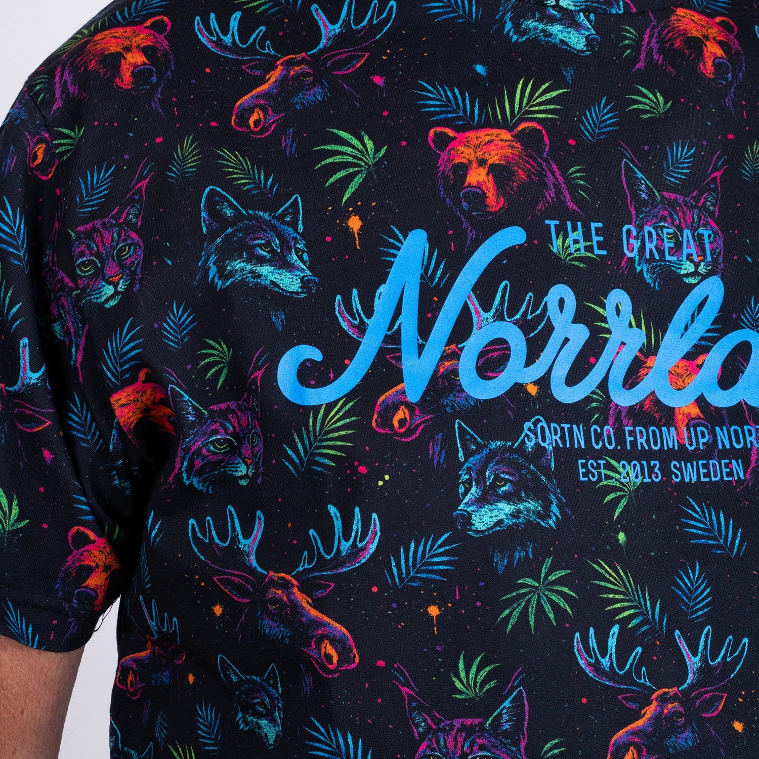 GREAT NORRLAND T-SHIRT - DUBBELSMOCKA BLACK