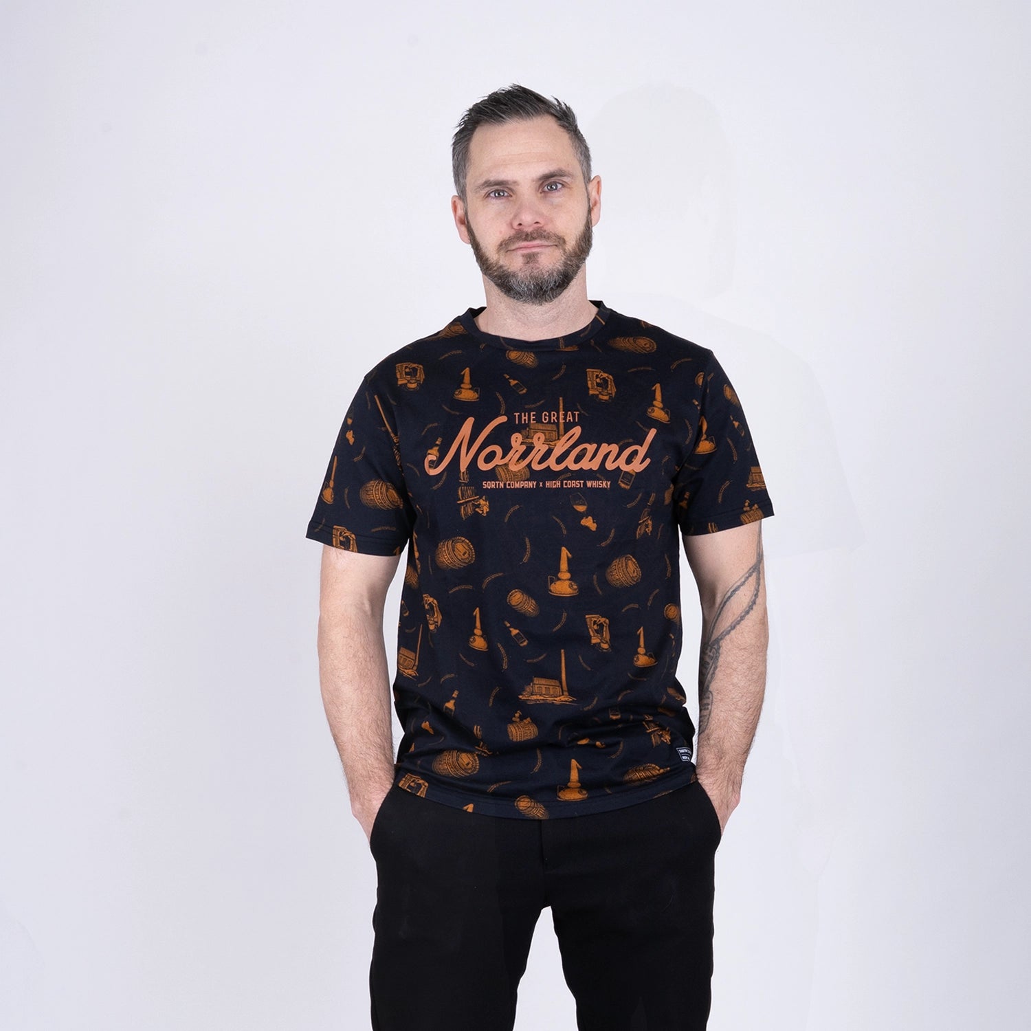 GREAT NORRLAND T-SHIRT - HCW BLACK