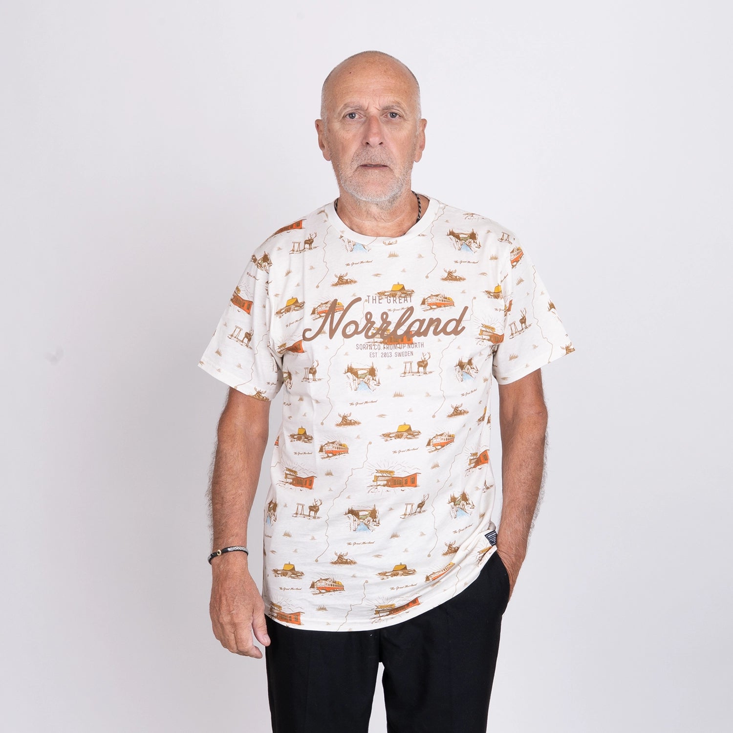 GREAT NORRLAND T-SHIRT - INLANDSRESAN CREAM