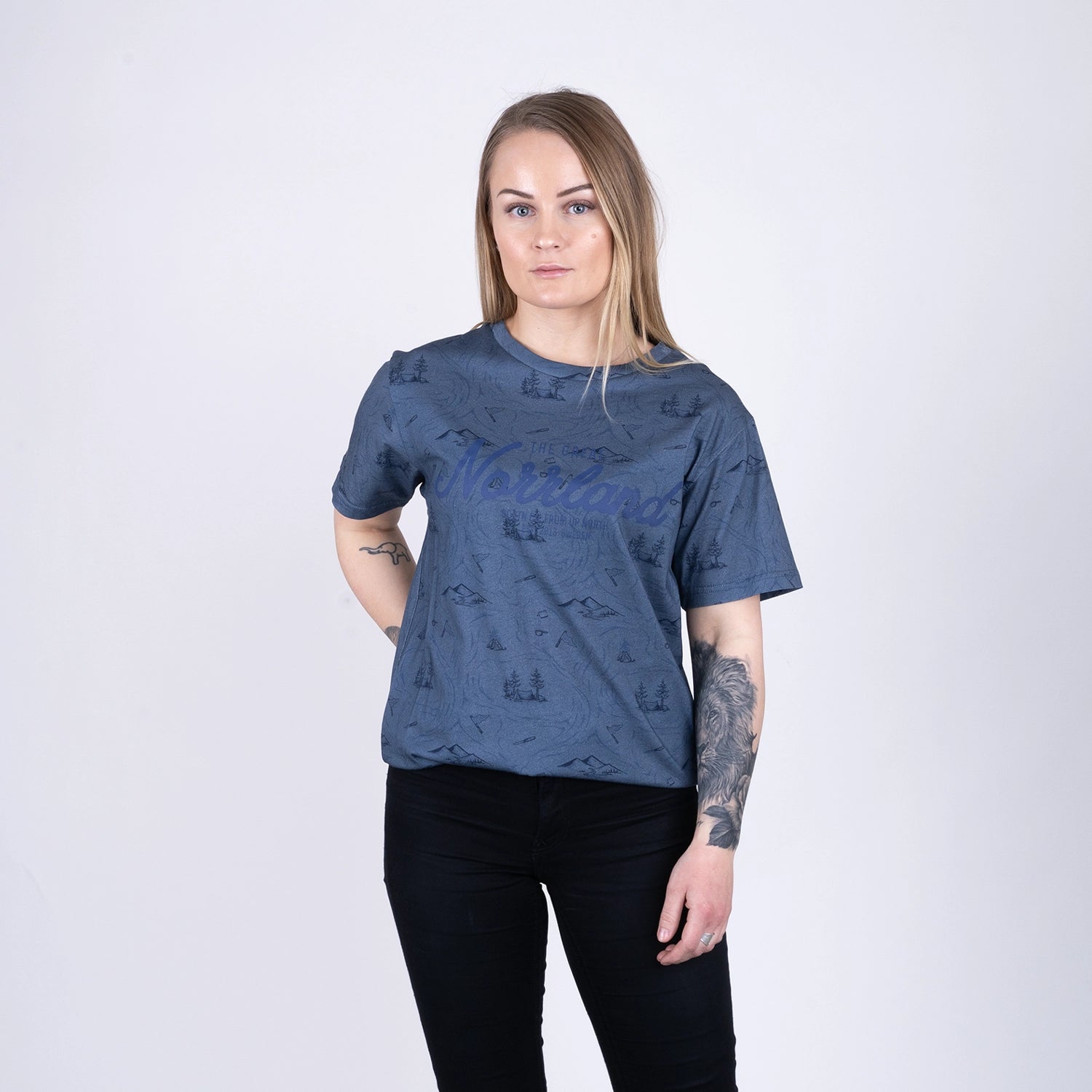 GREAT NORRLAND T-SHIRT - STREAM INDIGO BLUE