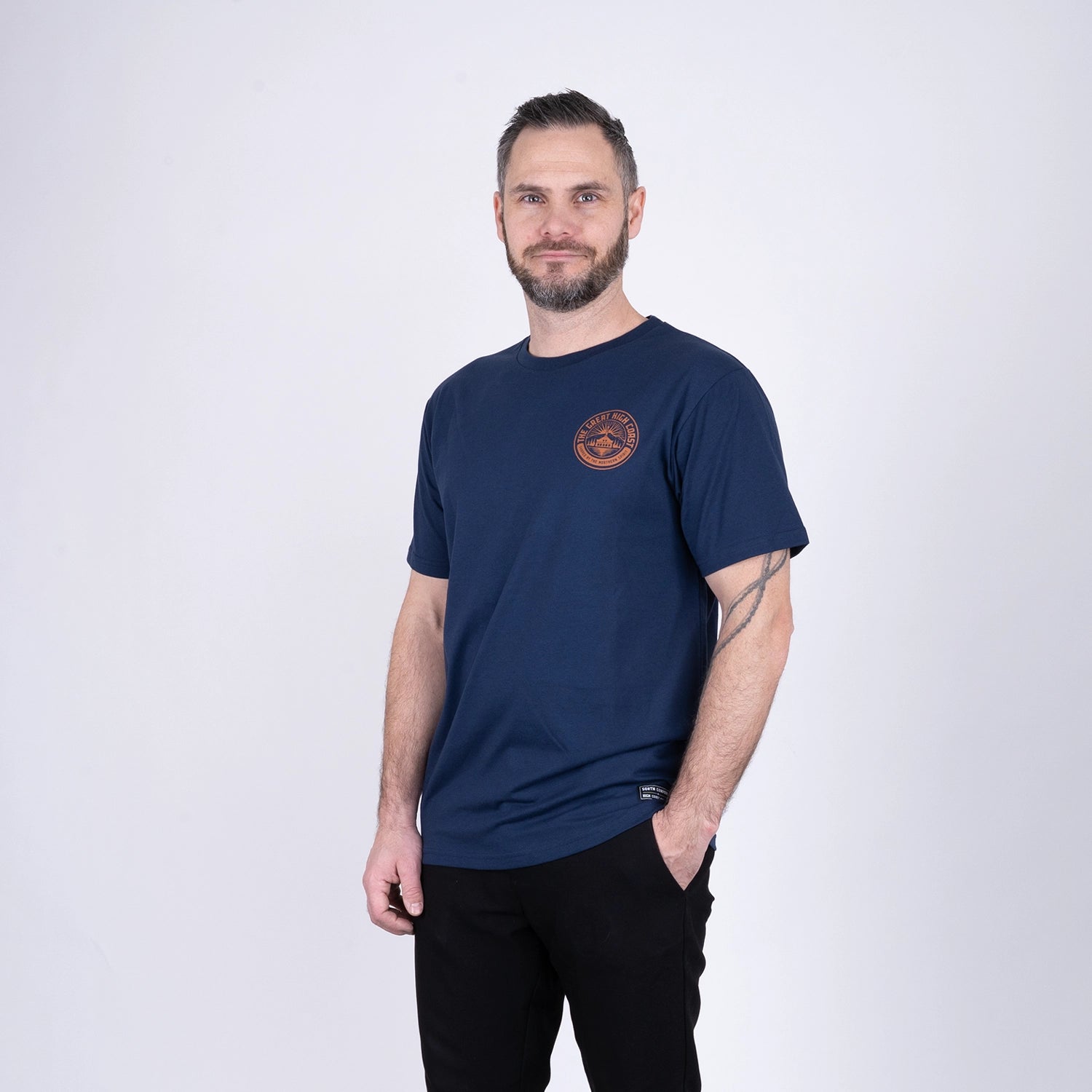 HCW DISTILLERY T-SHIRT - BALTIC BLUE