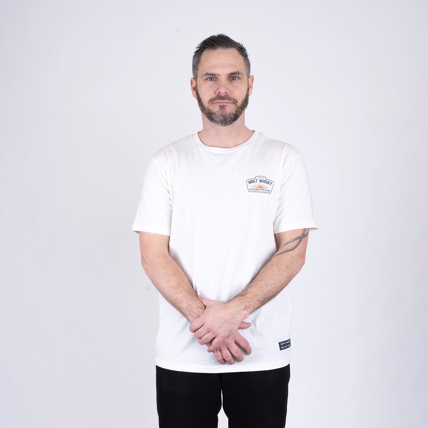 HCW MALT T-SHIRT - NATURAL COTTON