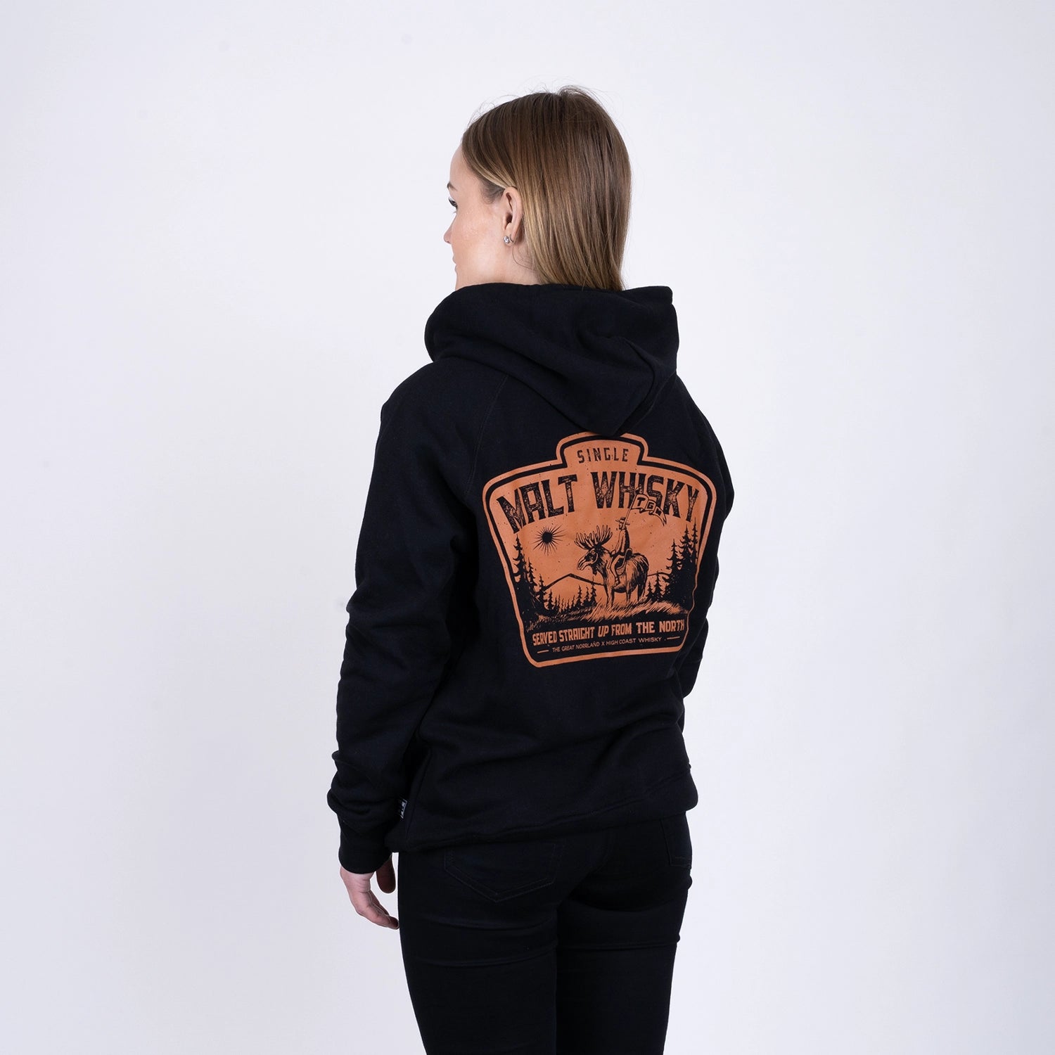 HCW MALT ZIPHOODIE - BLACK