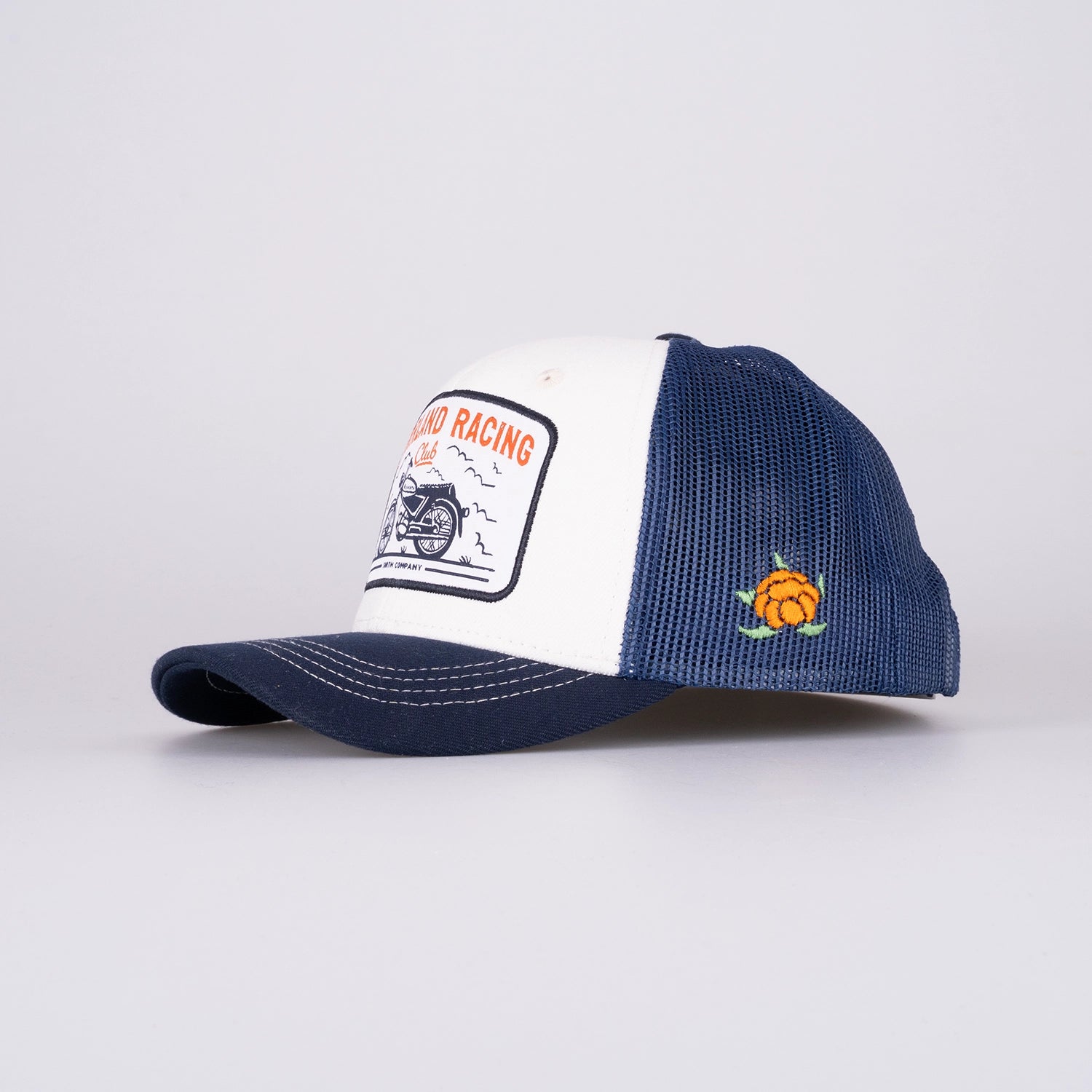 RACING KIDS TRUCKER CAP - IVORY