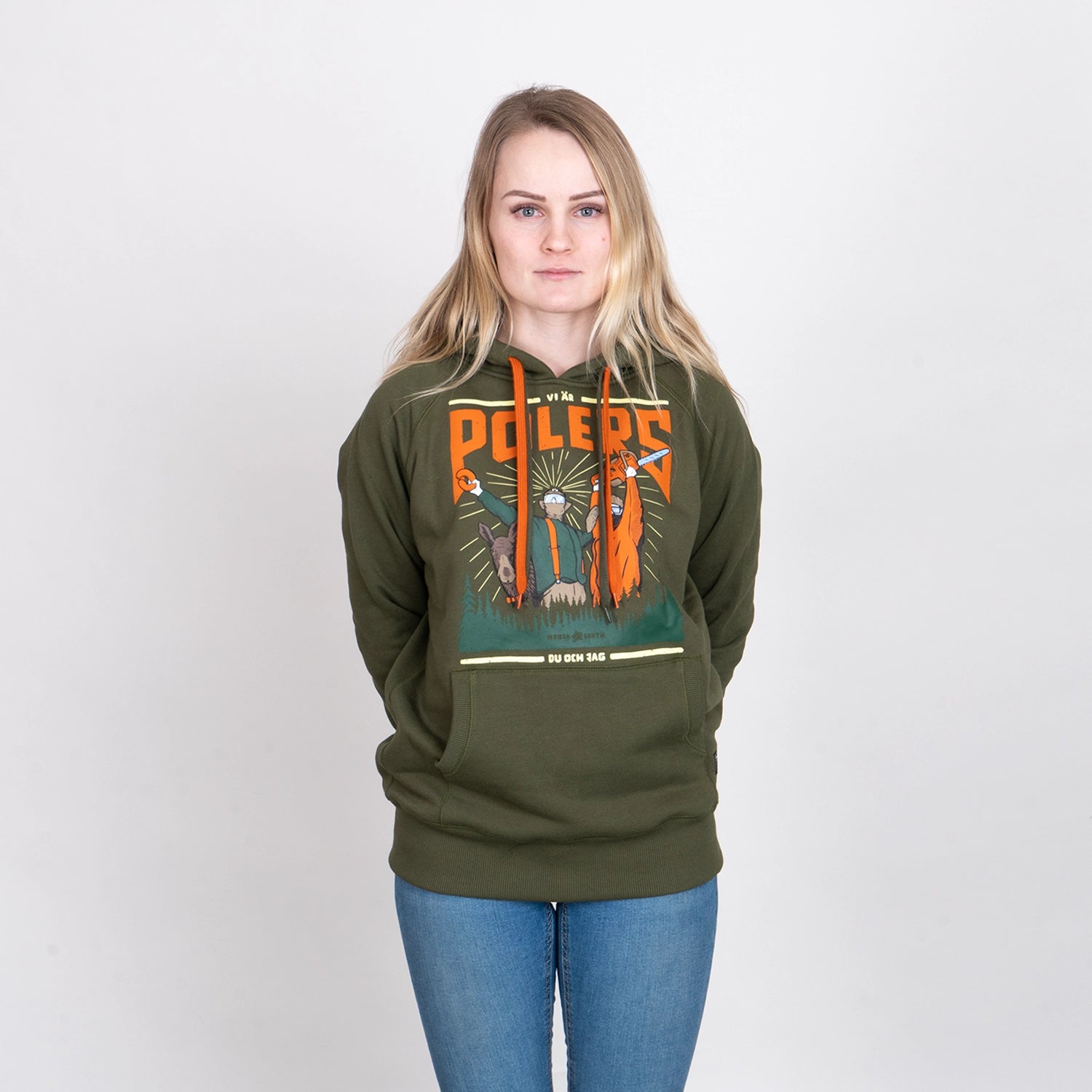 POLERS HOODIE - HOOJA GREEN