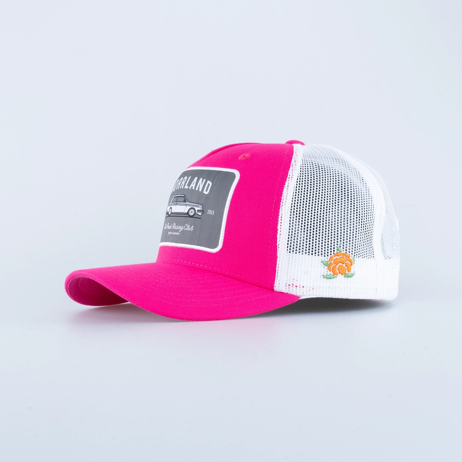 RACING TRUCKER KEPS - HOOKED HOT PINK