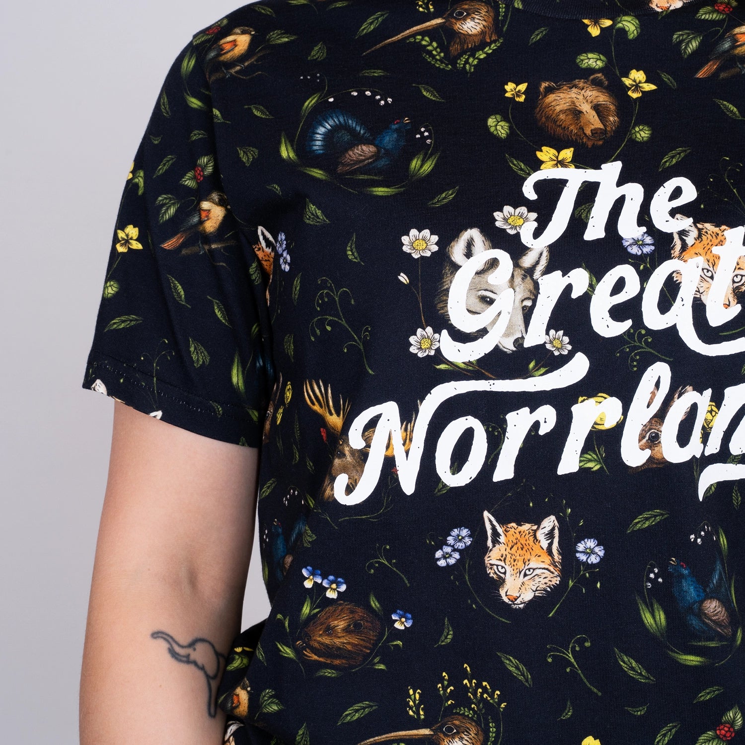 WORDMARK T-SHIRT - LANDSKAP BLACK